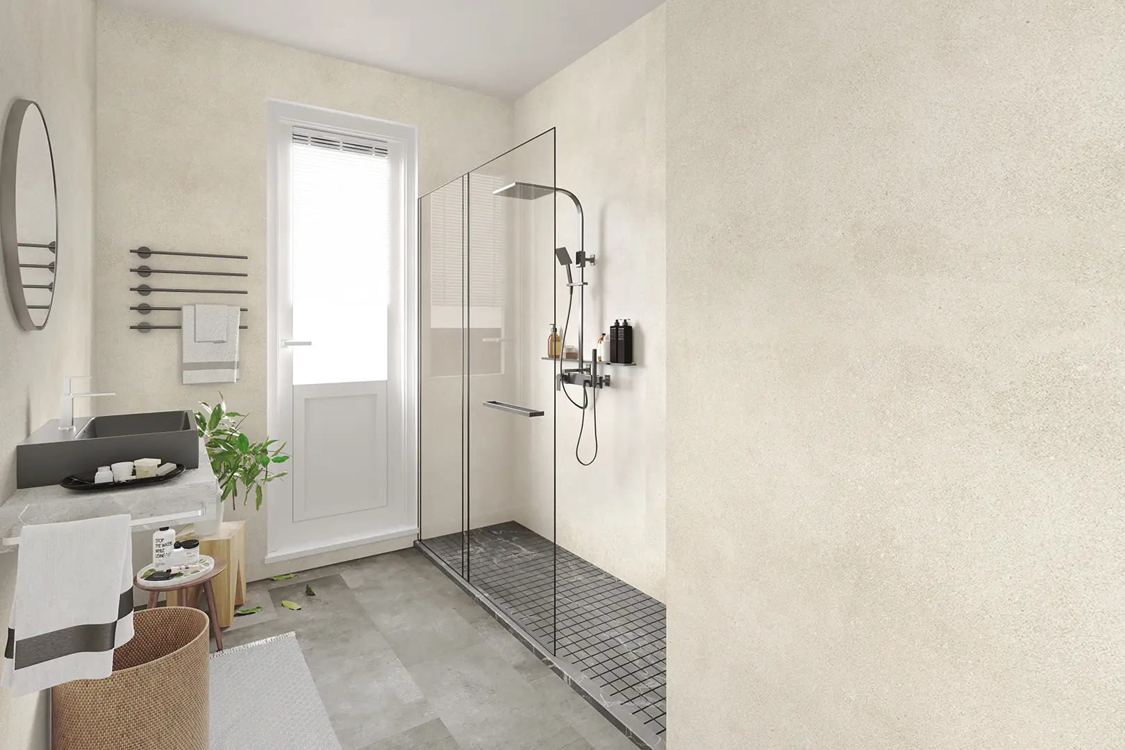 Classen Wandverkleidung Vario Stone white 255 x 120 cm x 3 mm