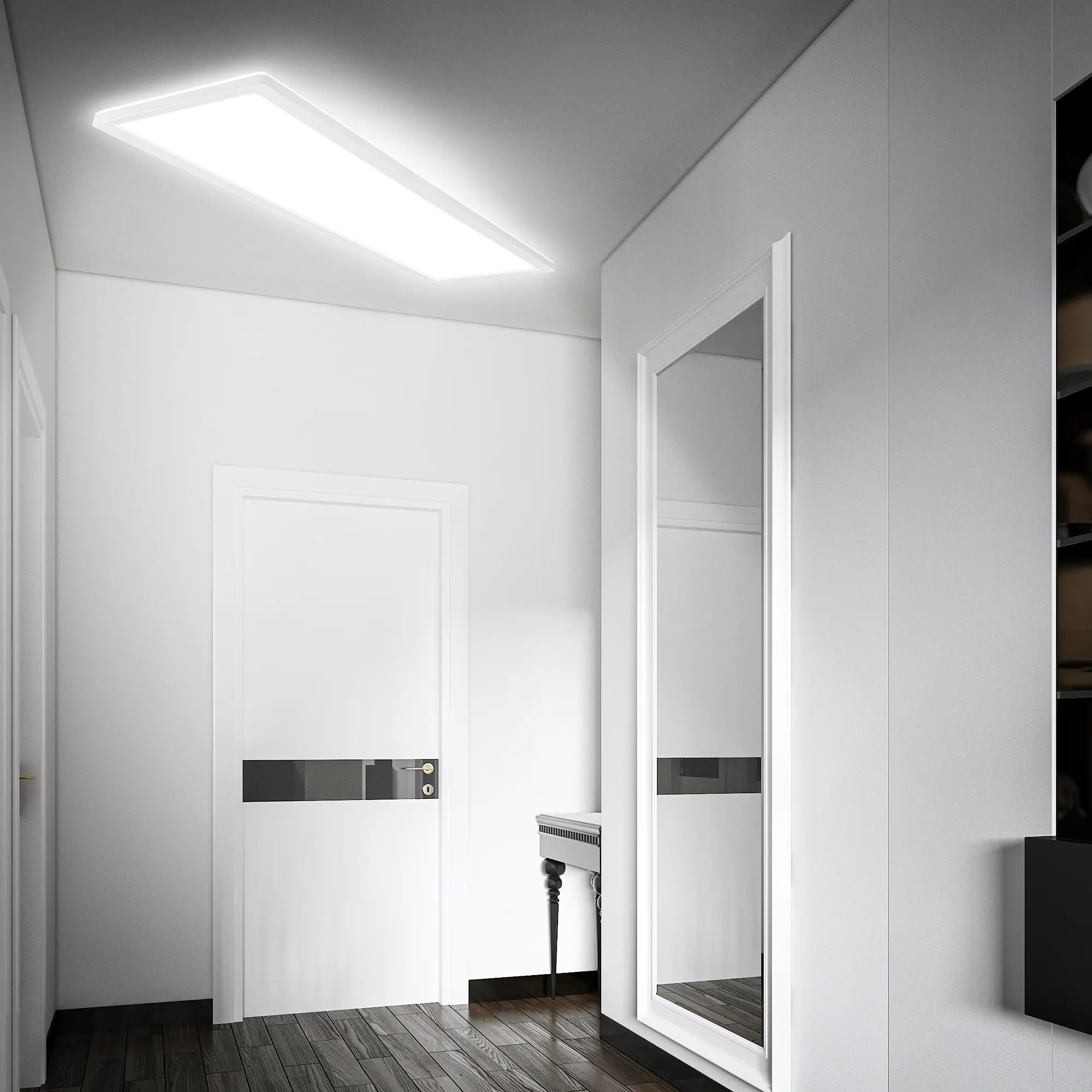Briloner LED Deckenlampe Move 36W 98x20x3 cm weiß Bewegungssensor neutralweiß