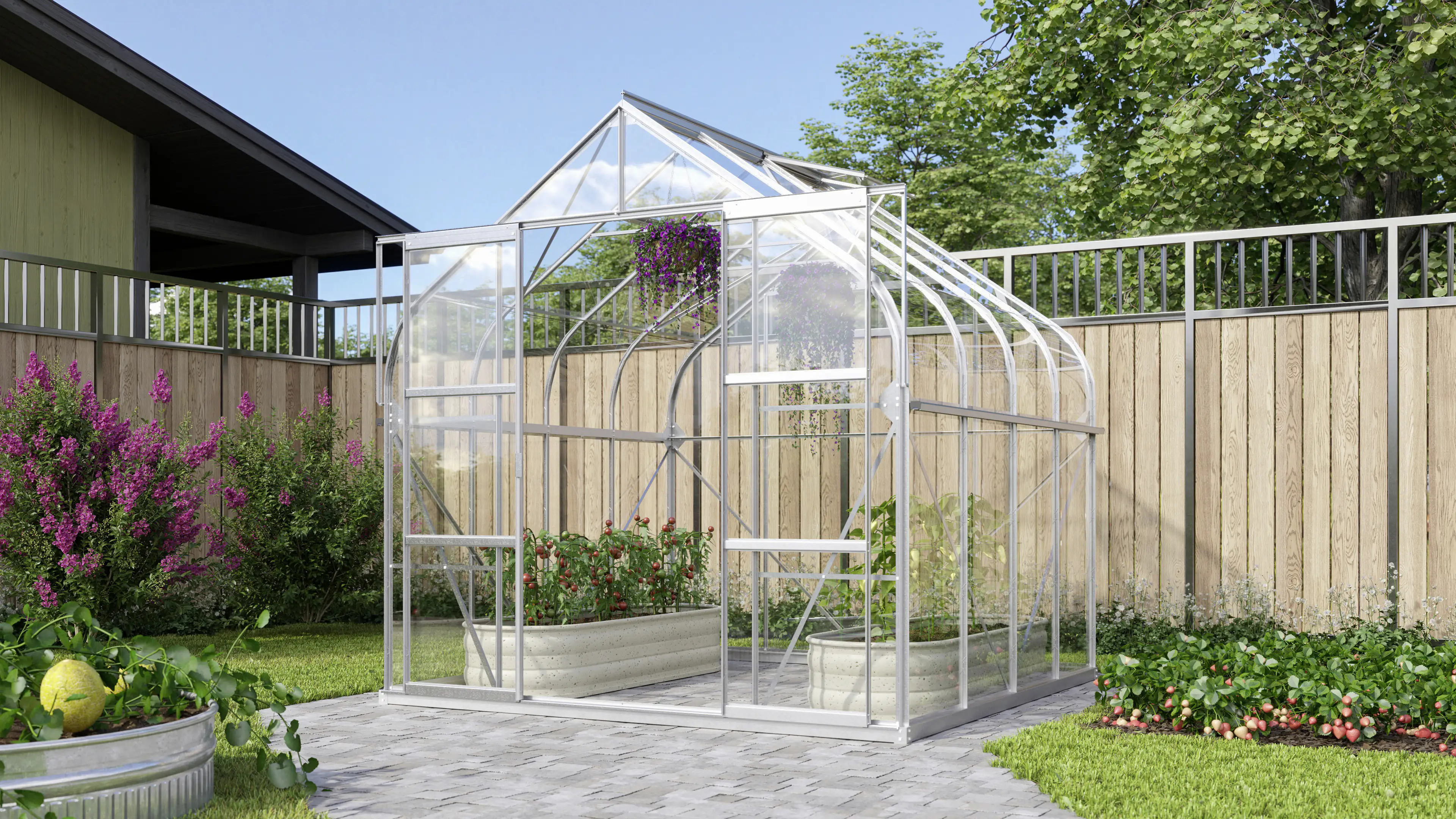 Vitavia Gewächshaus Dione 6700 264 x 258 cm 3 mm ESG