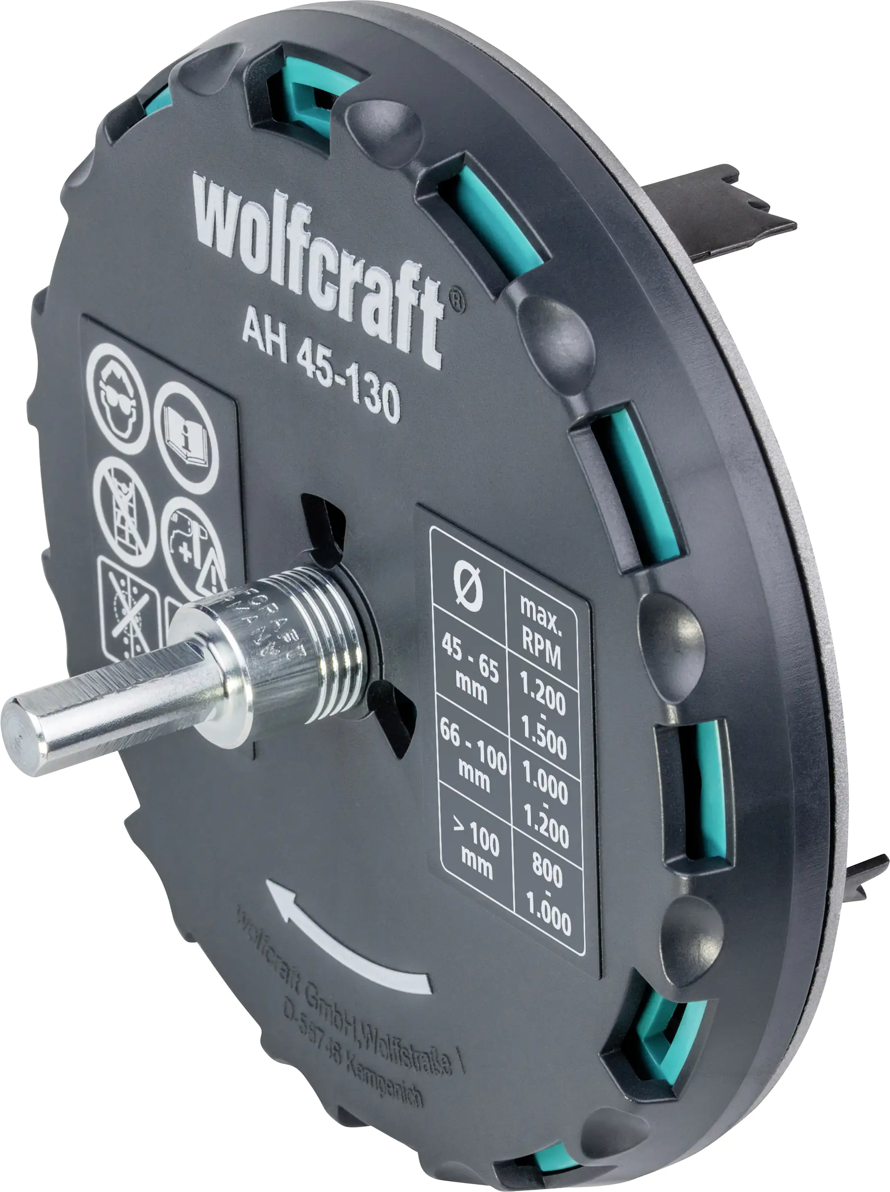 Wolfcraft Lochsäge Ø 45-130 mm verstellbar