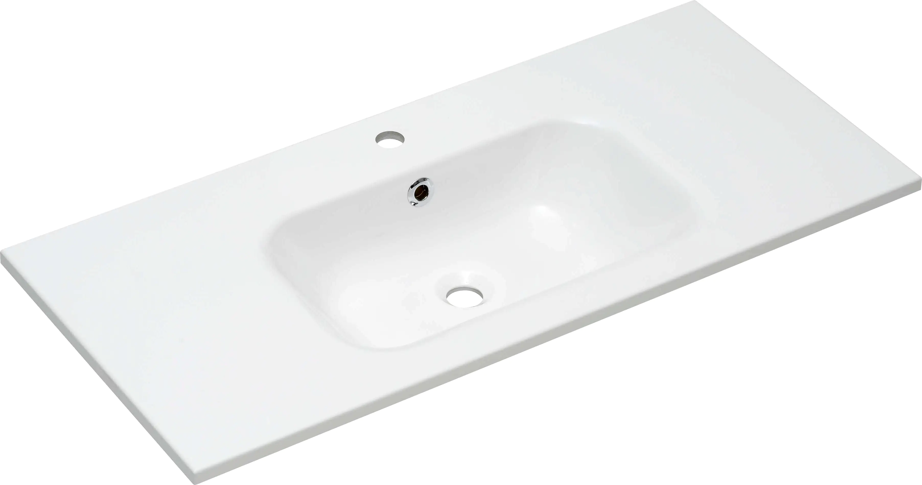 Primaster Mineralguss-Waschbecken 101 cm Düsseldorf weiß