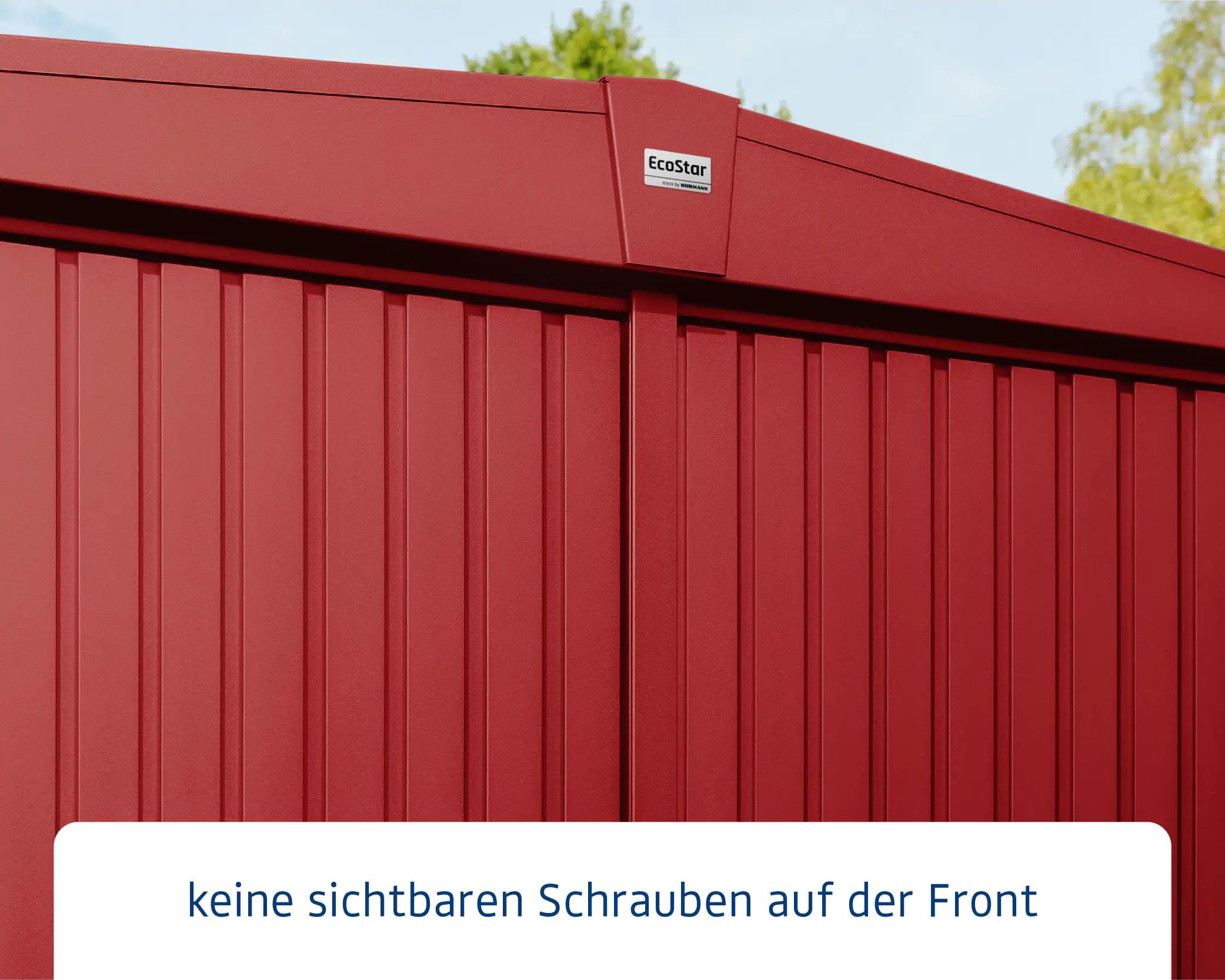 EcoStar Gerätehaus Trend-S Typ 3 purpurrot 323,6 x 247,7 x 219,4 cm