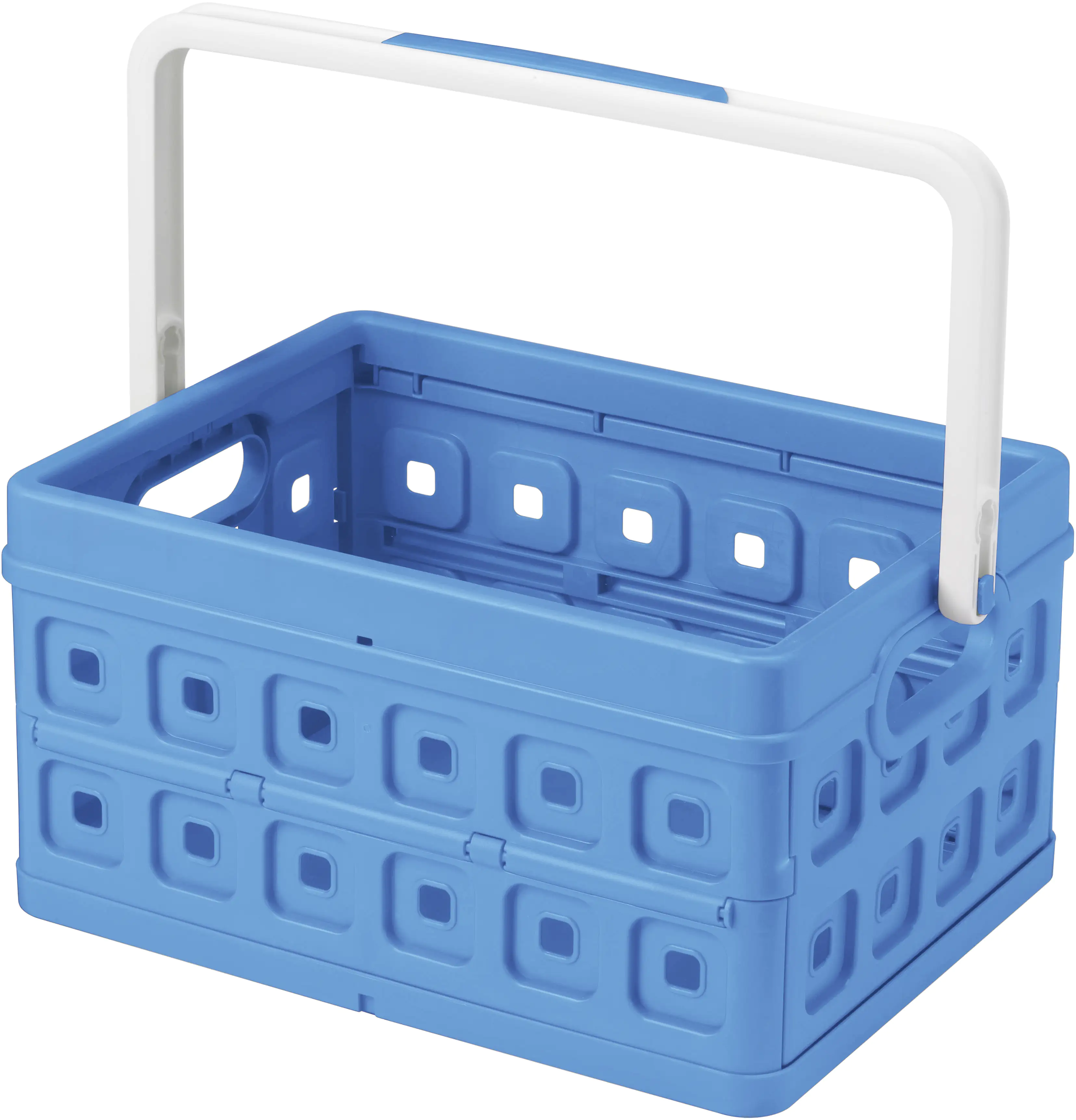 Sunware Klappbox Square 24L blau/weiß 43,5 x 31 x 21,3 cm