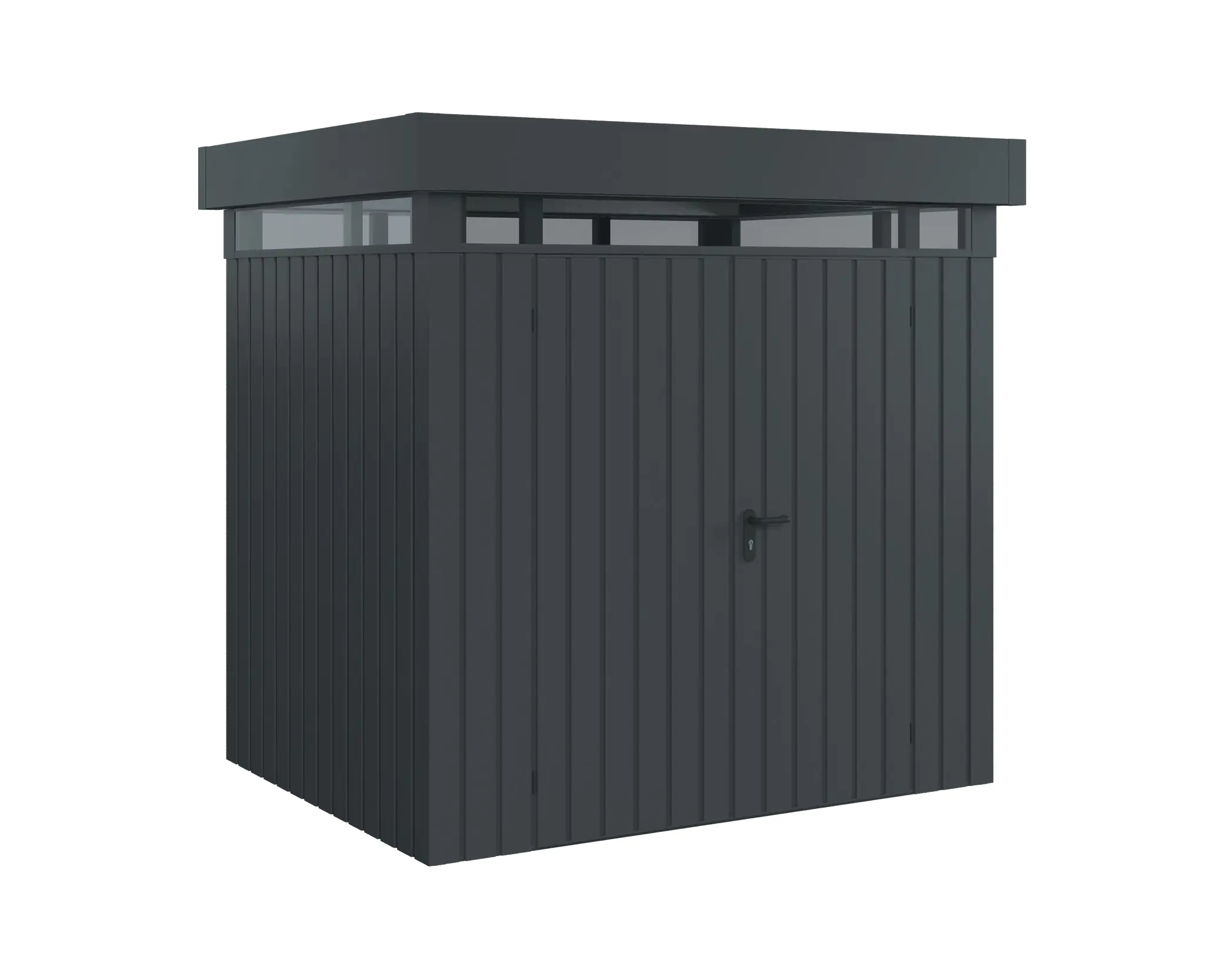 EcoStar Metallgerätehaus Euroline EFD4 LB anthrazit 214 x 166 cm 2-flg.
