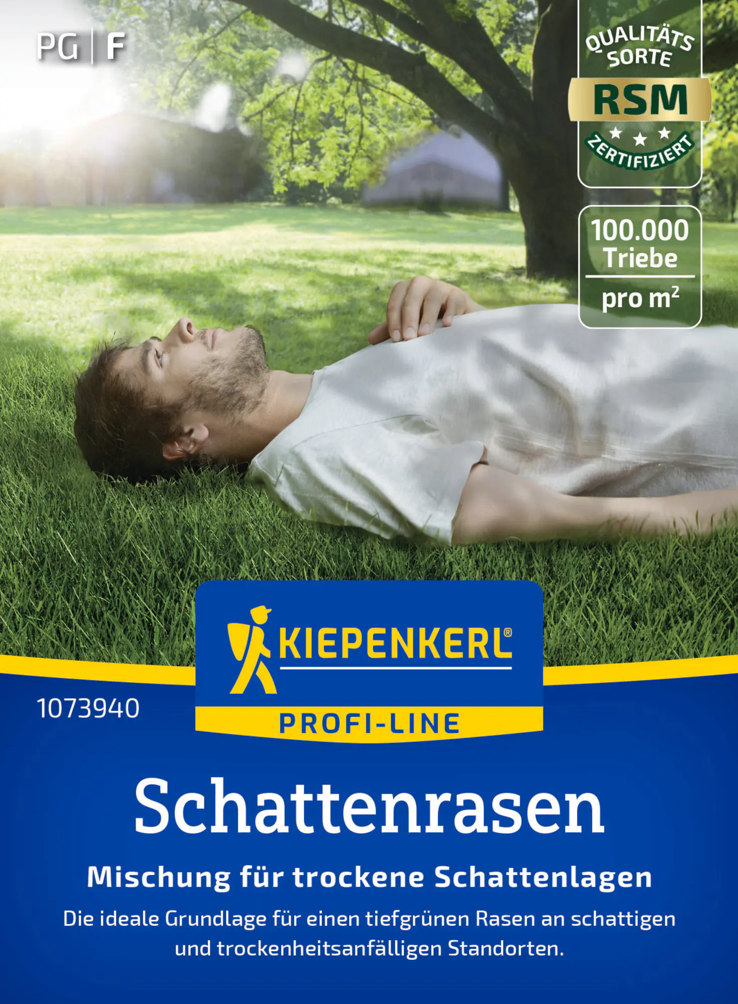 Kiepenkerl Profi-Line Saatgut Schattenrasen Premium trocken 25 g für ca. 1 m²
