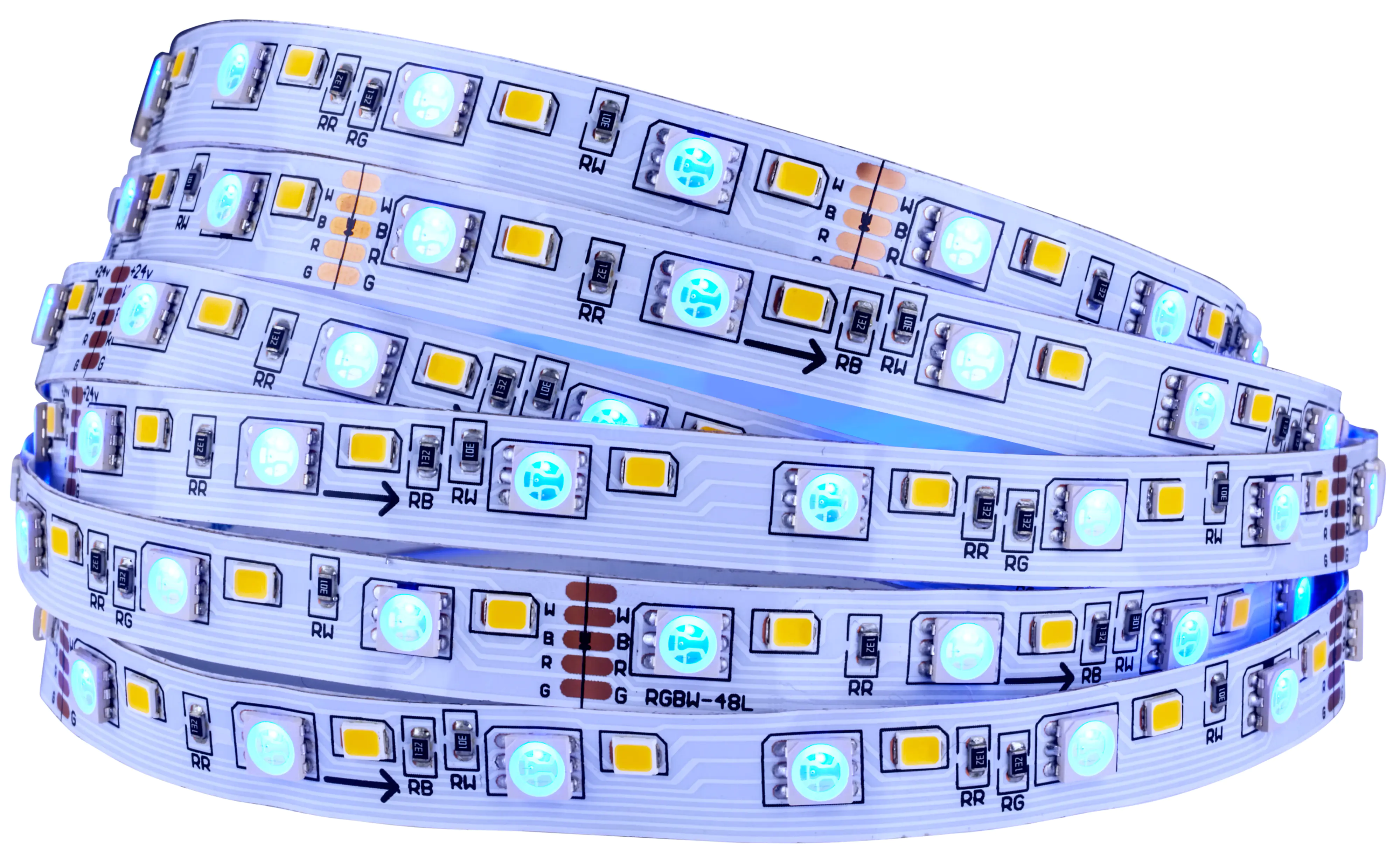 Brilloner LED-Stripe Pimp your Panel bunt RGB, 2,6 m, 3000K 1300 lm Erweiterungsset