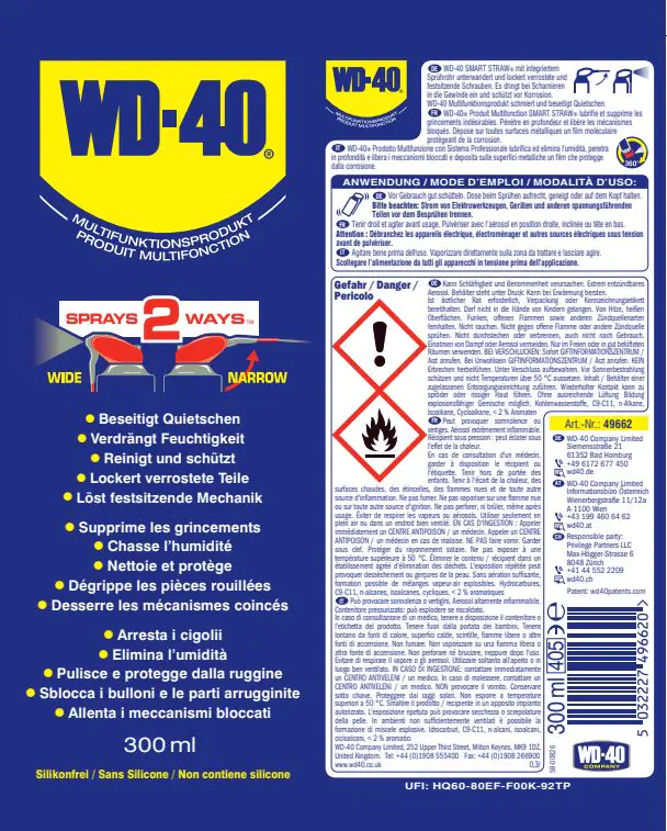 WD-40 Multifunktionsprodukt Smart Straw 300ml