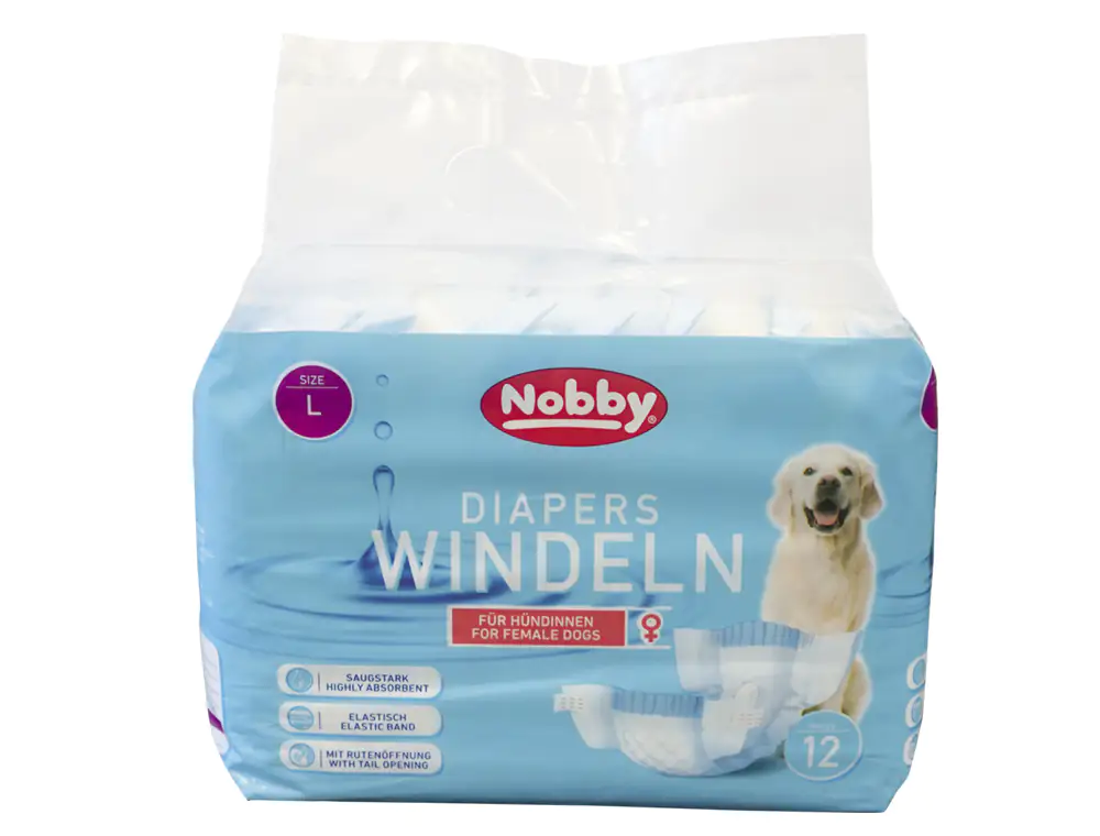 Nobby Hundewindeln Hündinnen Größe L - 12 Stück