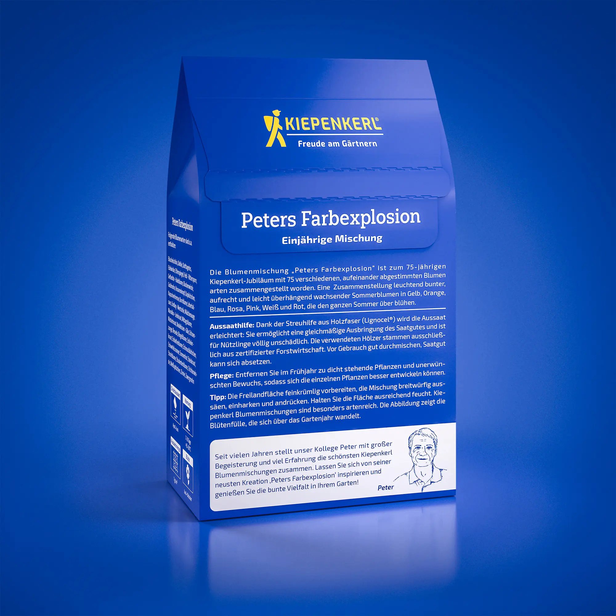 Kiepenkerl Profi-Line Blumensamen Blumenmischung Peters Farbexplosion 40 g für ca. 2 - 3 m²