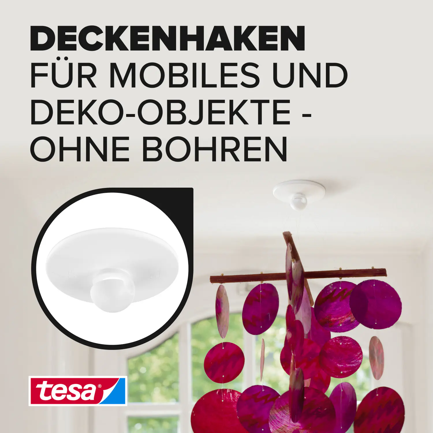 tesa Deckenhaken Traglast 0,5 kg