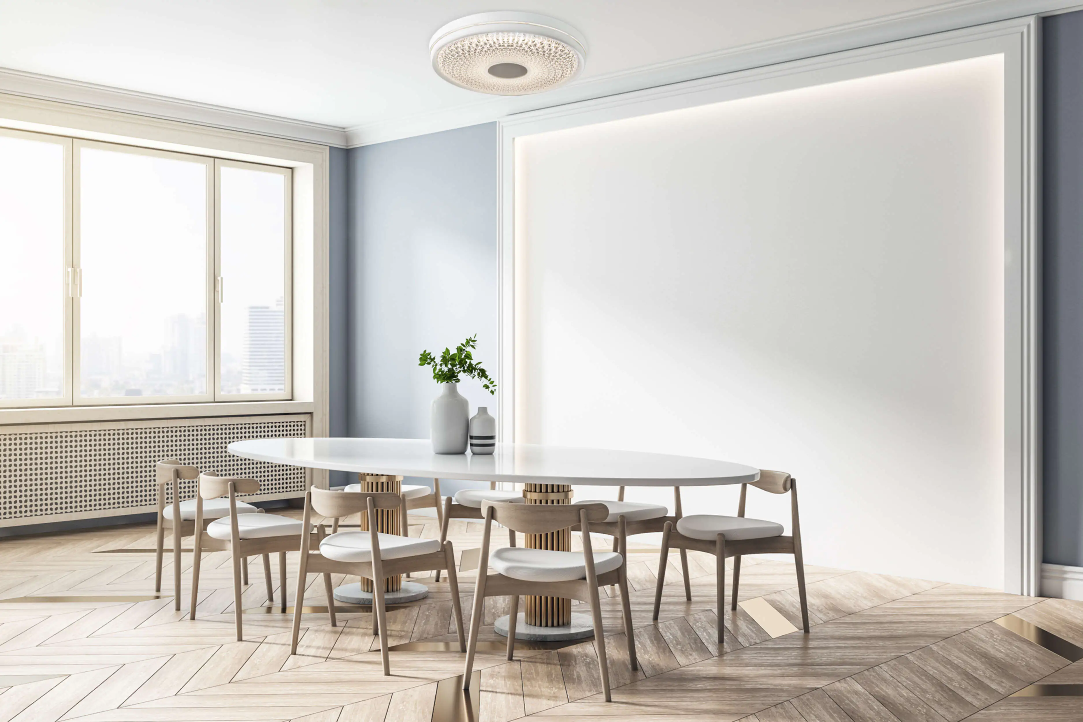 Light&More LED Deckenleuchte Boise 45W Ø 51cm, weiß
