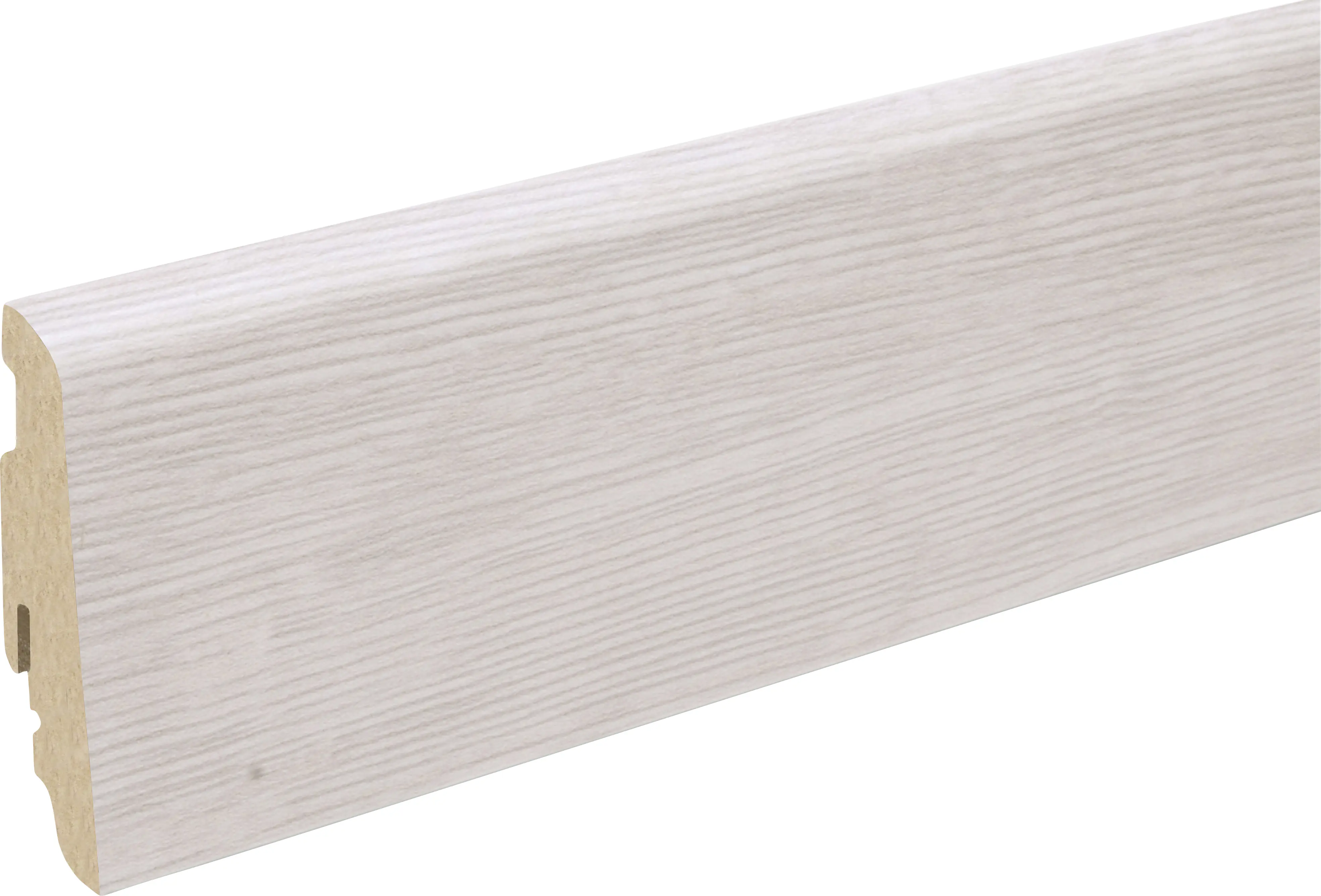 Neuhofer Fußleiste 240 cm 58 x 19 mm Oak light mix
