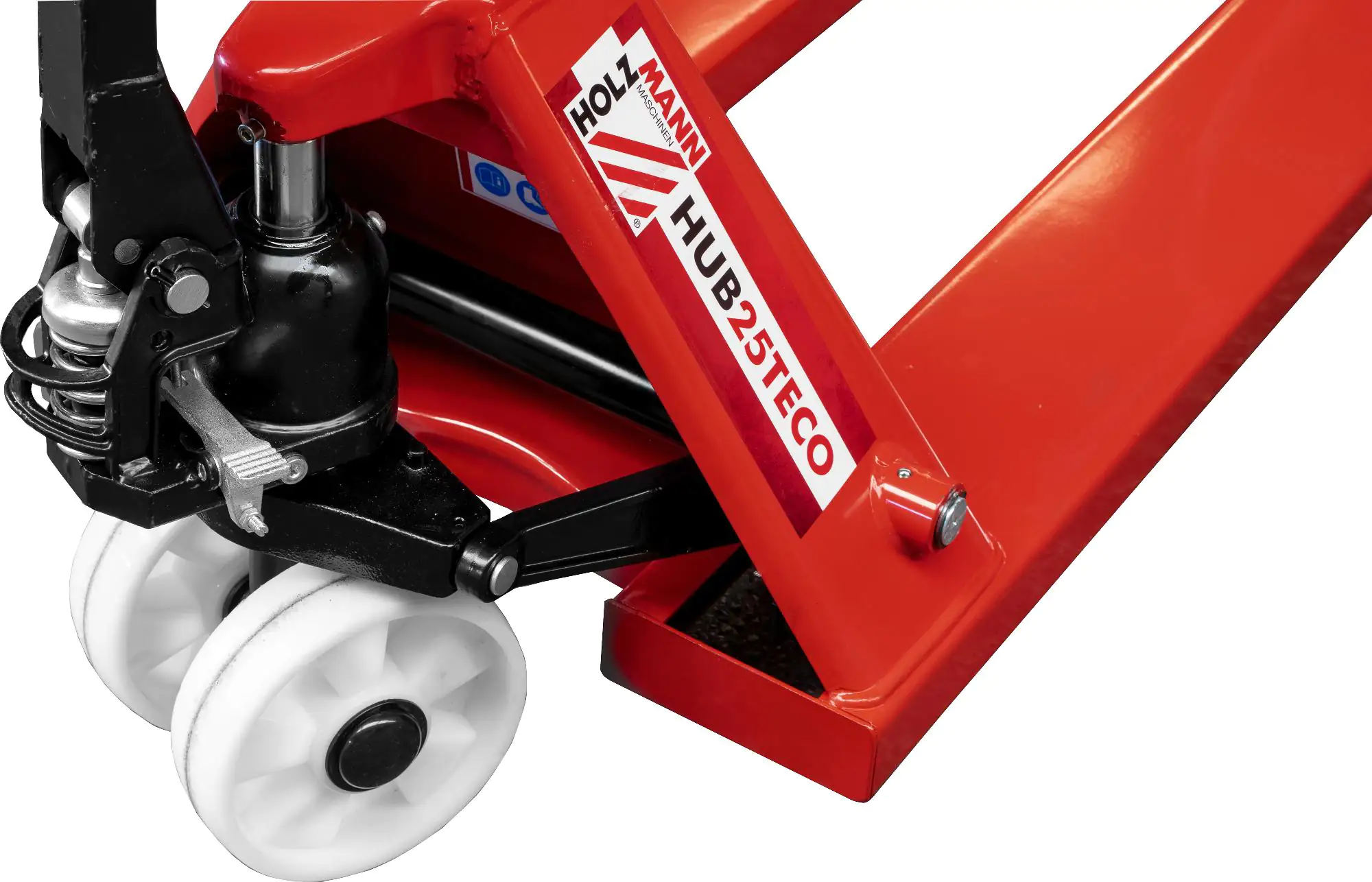 Holzmann Hubwagen HUB25TECO Tandembereifung & Einfahrrolle