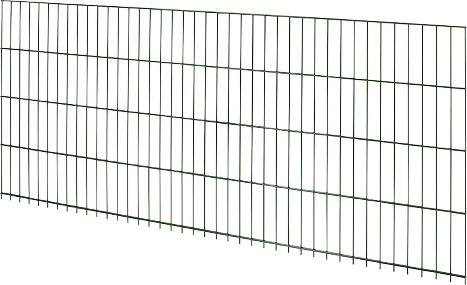 Floraworld Doppelstabmatte-Zaun Comfort 201 x 83 cm moosgrün
