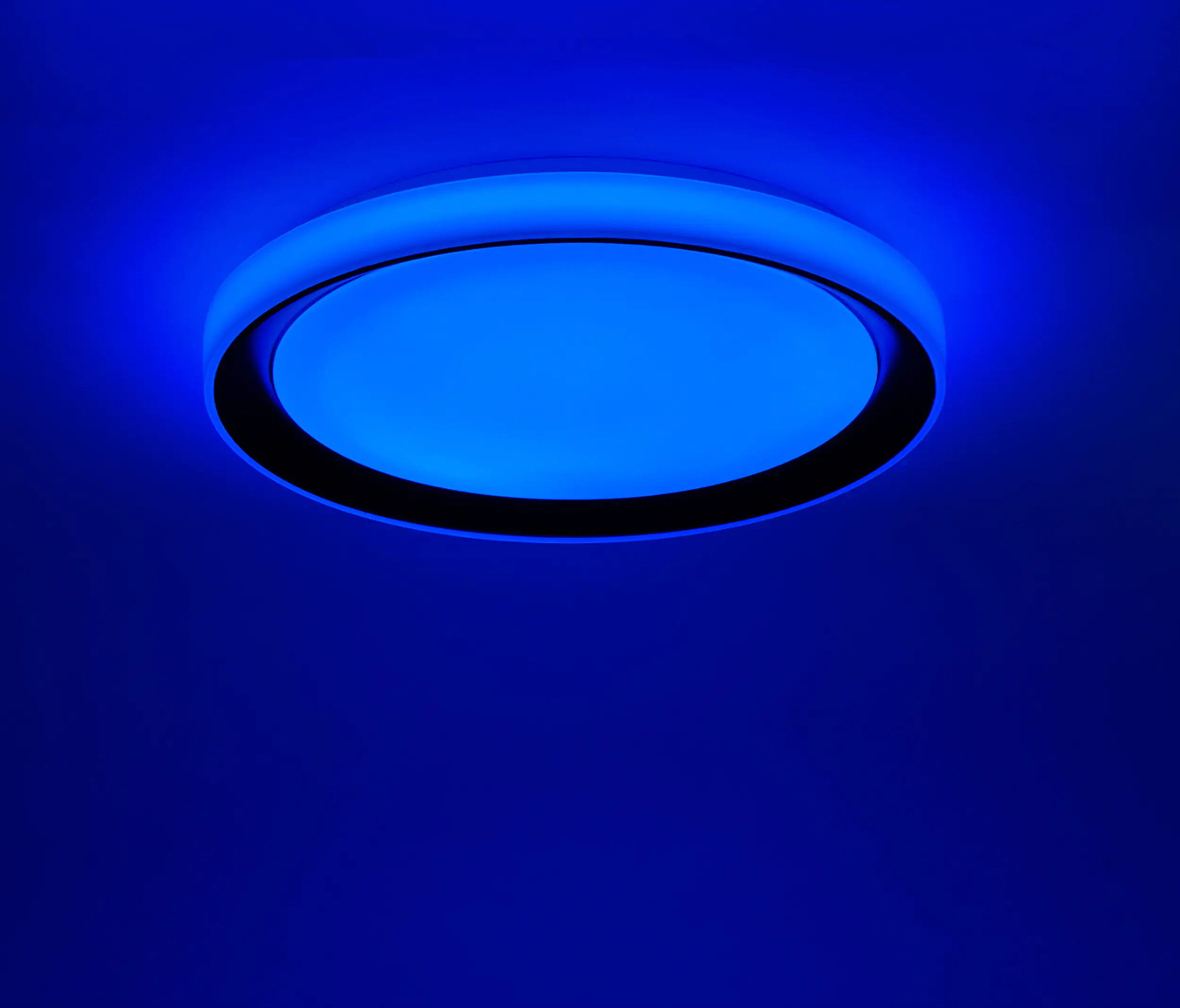 JustLight LED Deckenleuchte Disc Lola Smart schwarz, Smart Home