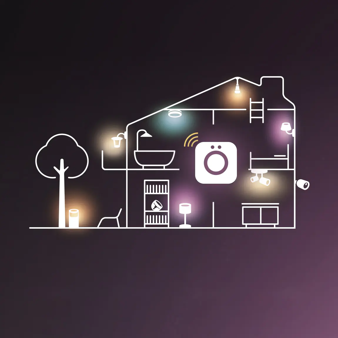 Philips Hue LED-Streifen Neon Gradient Outdoor 3 m 30 W RGBW weiß dimmbar