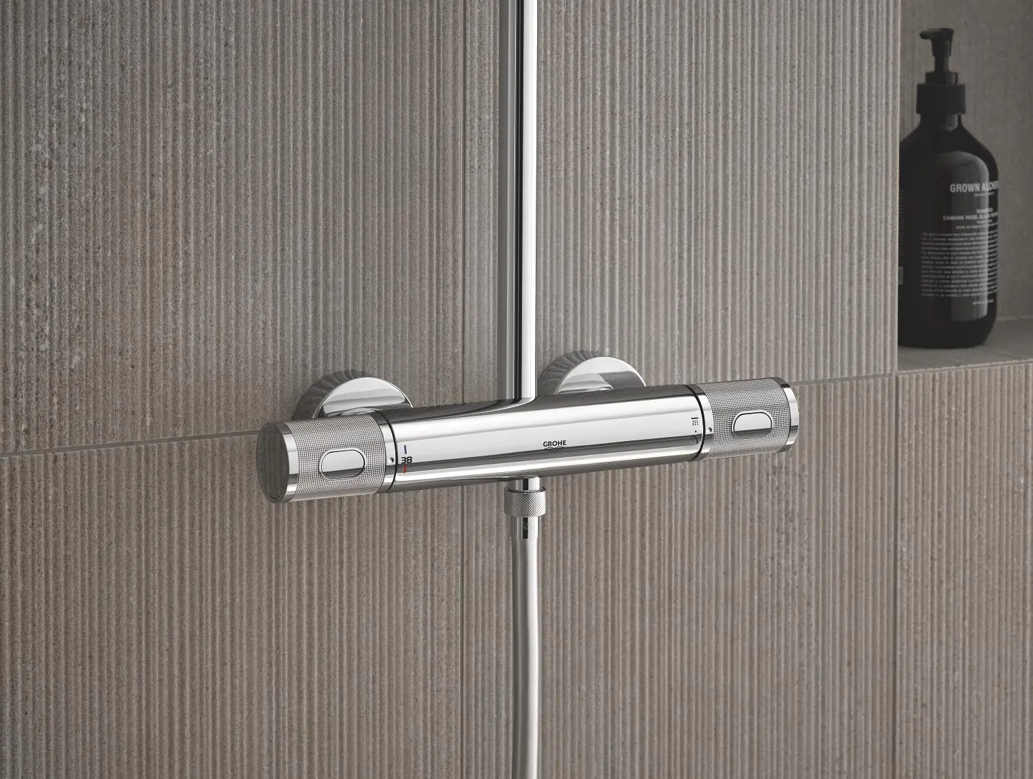 Grohe Duschsystem mit Thermostat Quickfix Vitalio Joy 260 chrom