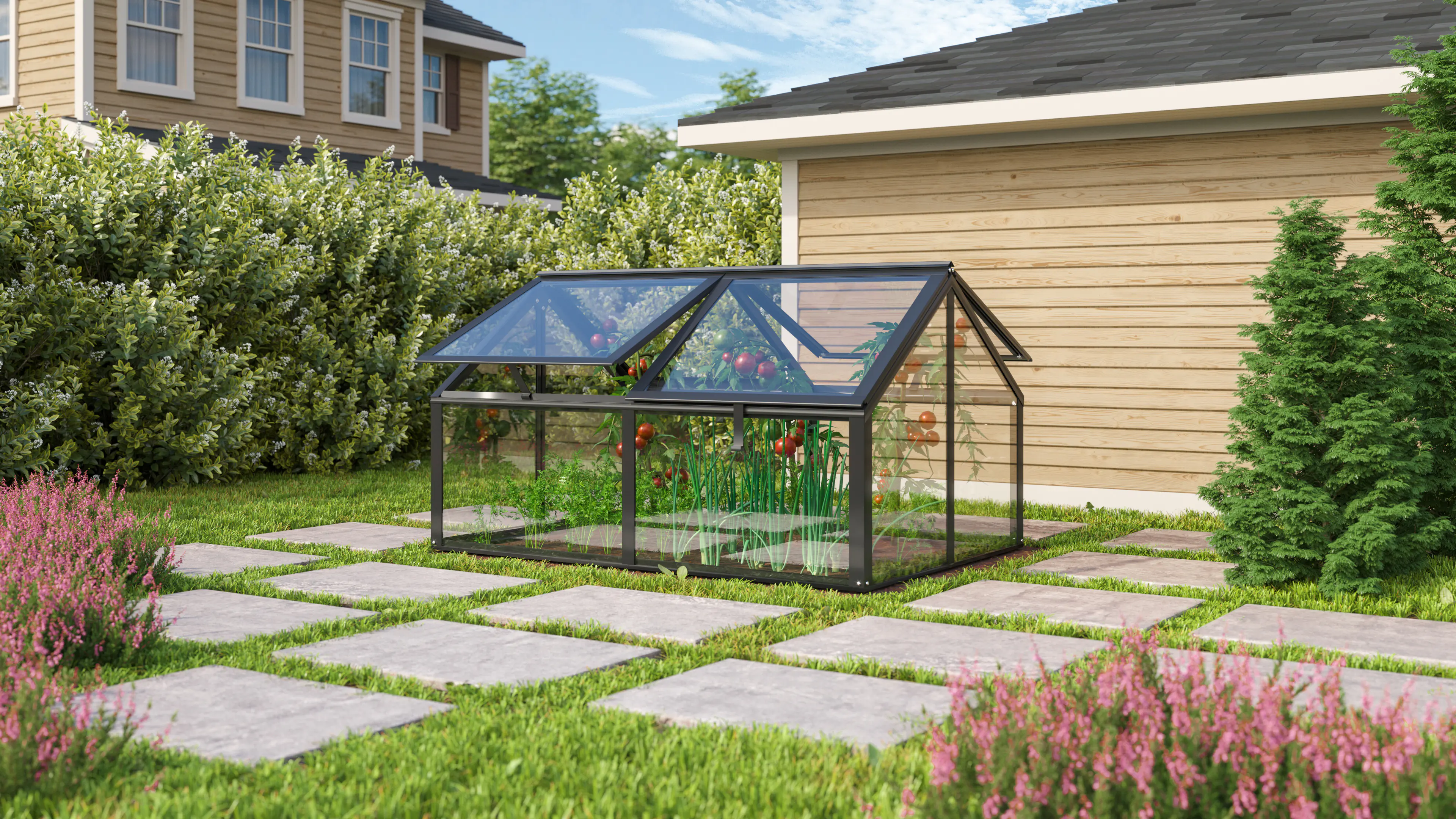 Vitavia Hochfrühbeet Zola 89 x 124 x 71 cm 3 mm ESG