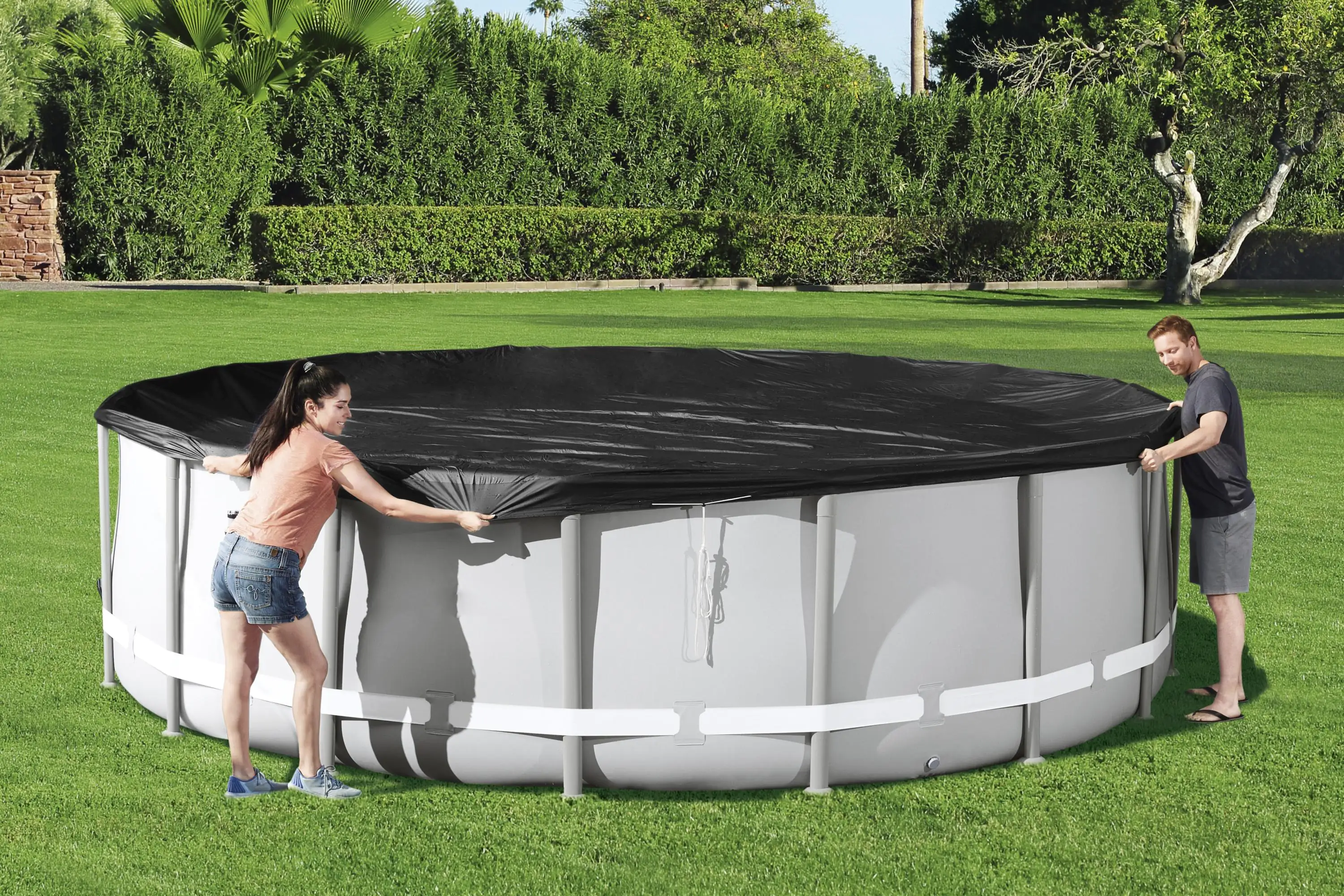 Bestway Flowclear Abdeckplane PVC Ø 493 cm