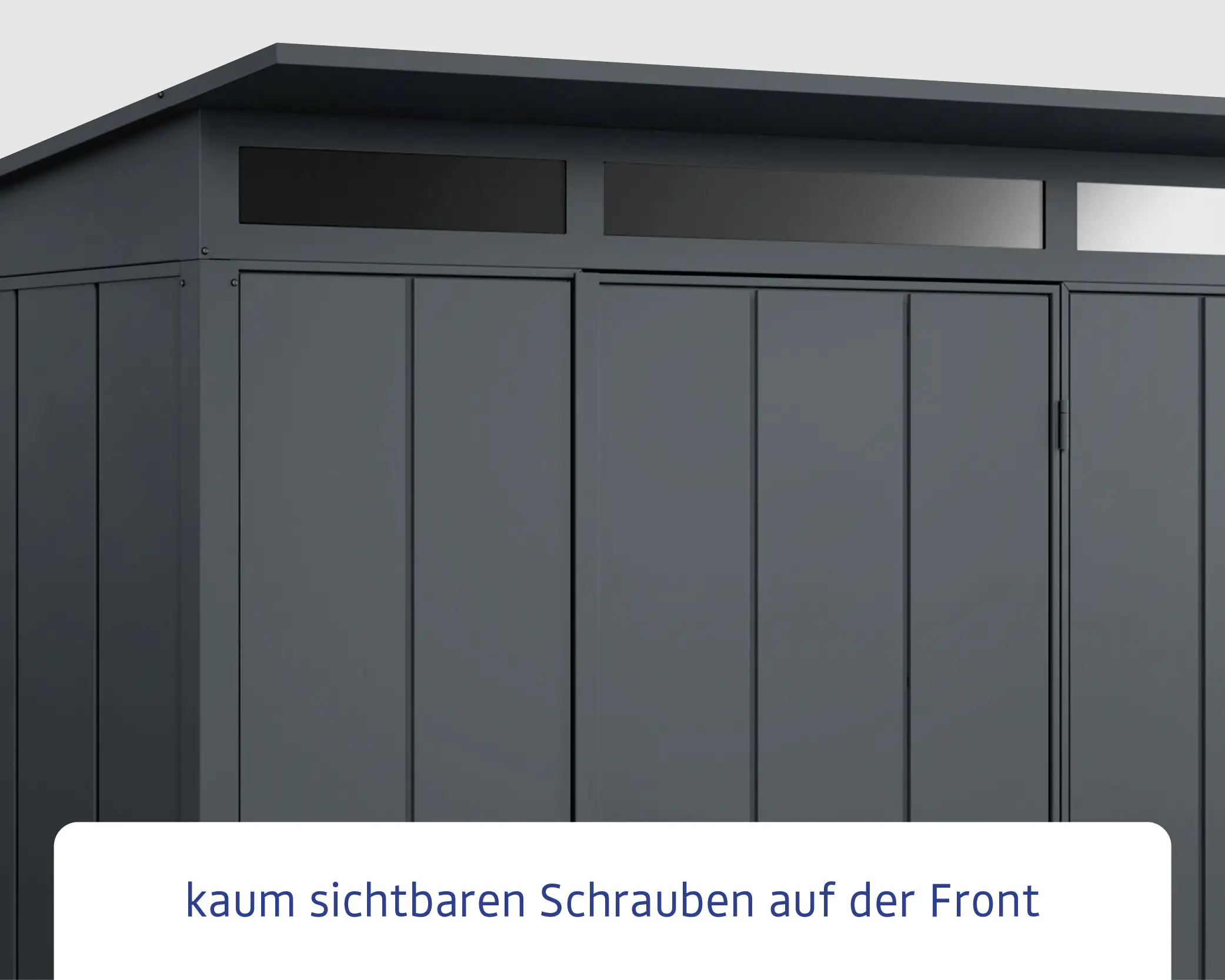 EcoStar Gerätehaus Elegant-P Typ 3 312,7 x 283,4 x 232,3 cm anthrazitgrau