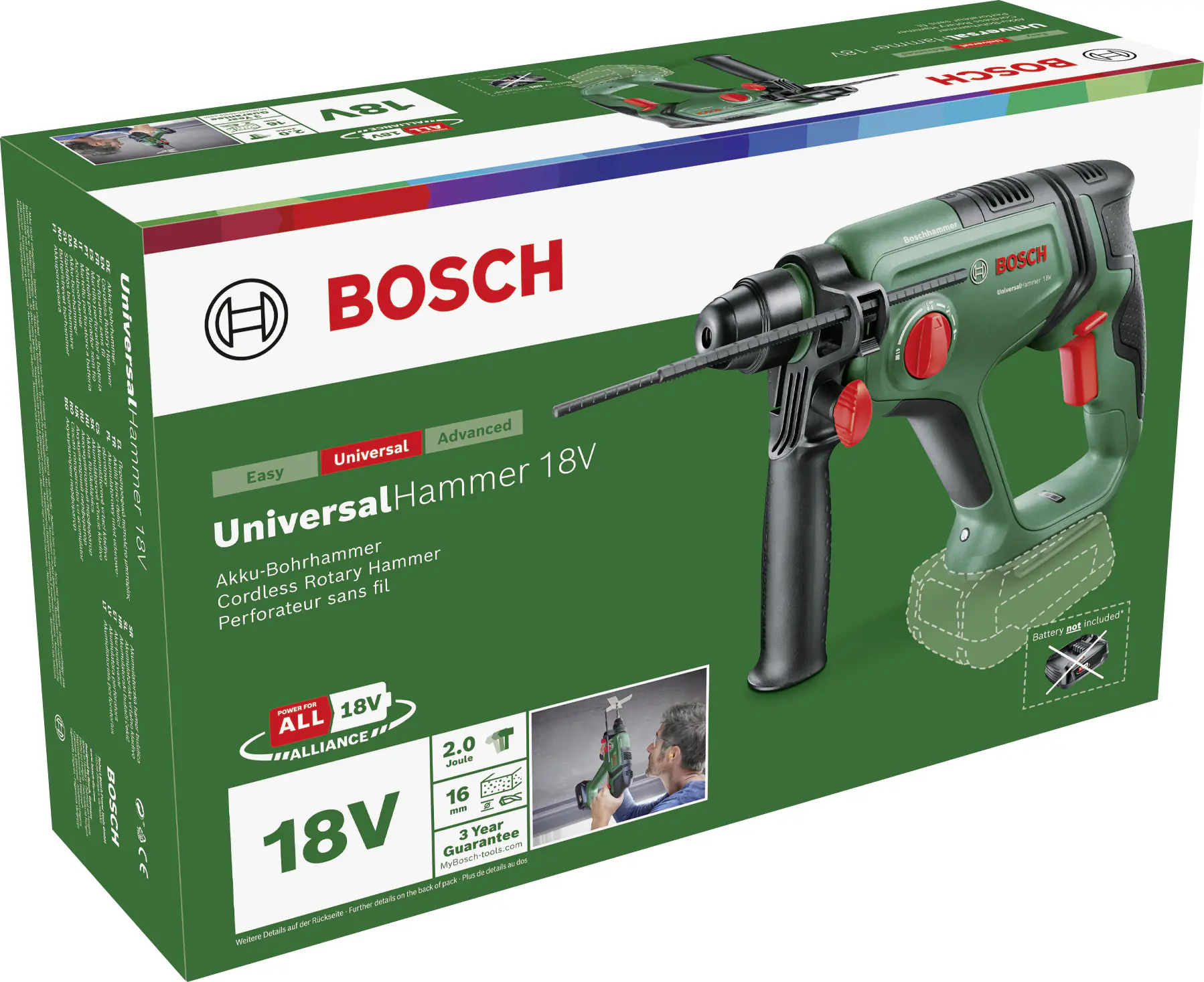 Bosch Akku-Bohrhammer UniversalHammer 18V Solo