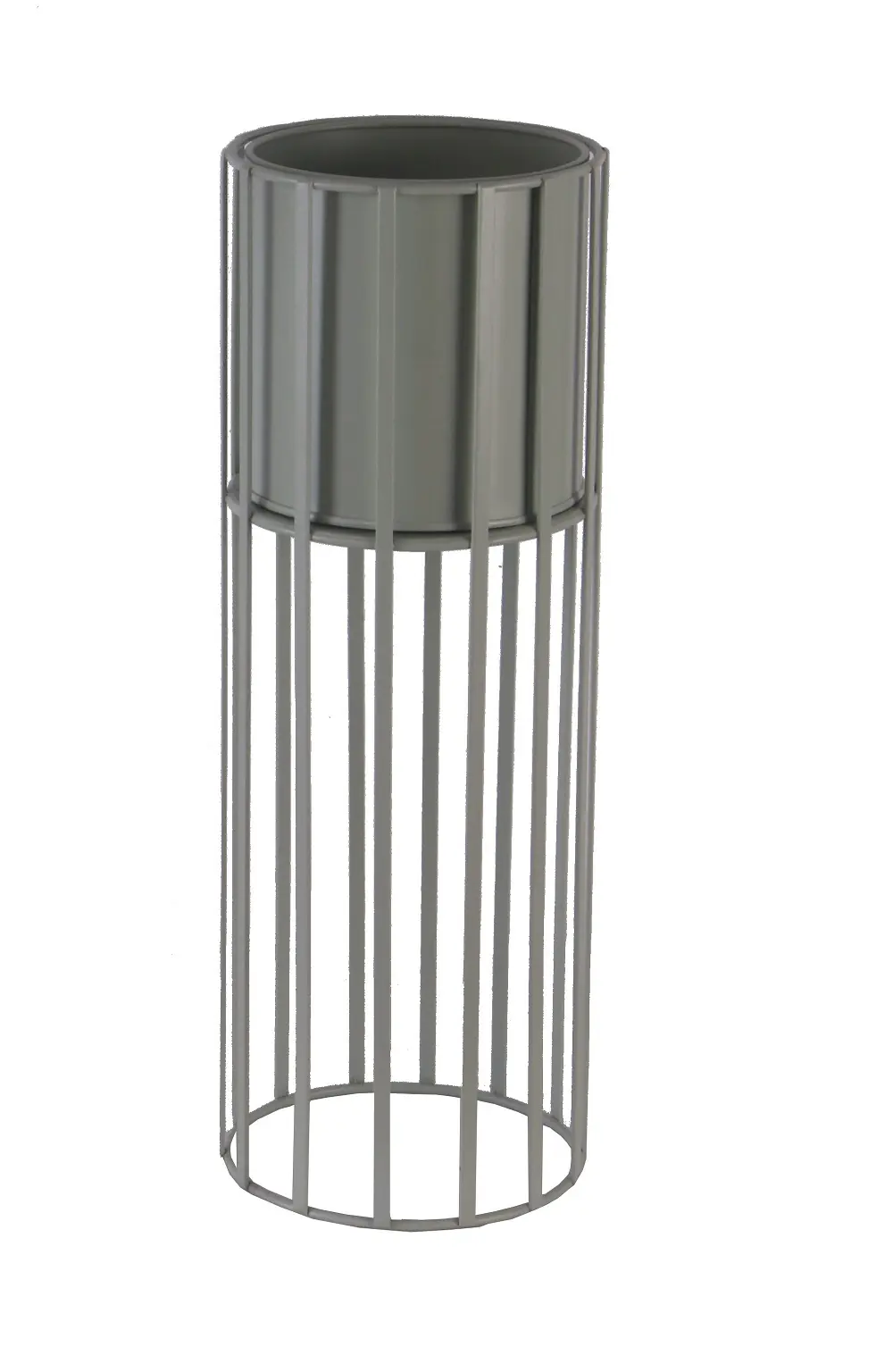 TrendLine Pflanztopf Metall Ø 14 x 40 cm weiß