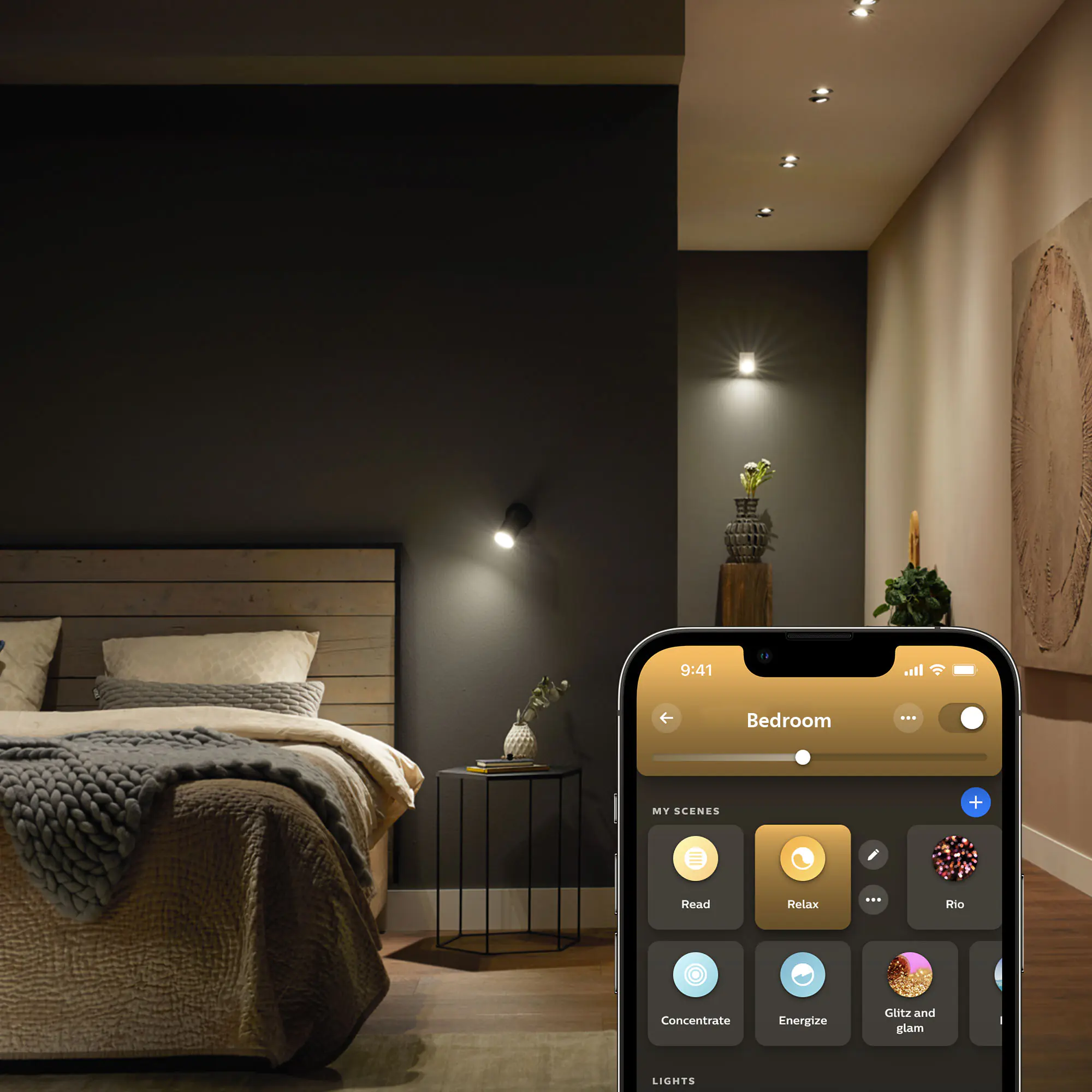 Philips Hue LED-Leuchtmittel Spot GU10 4,2W neutralweiß smart 