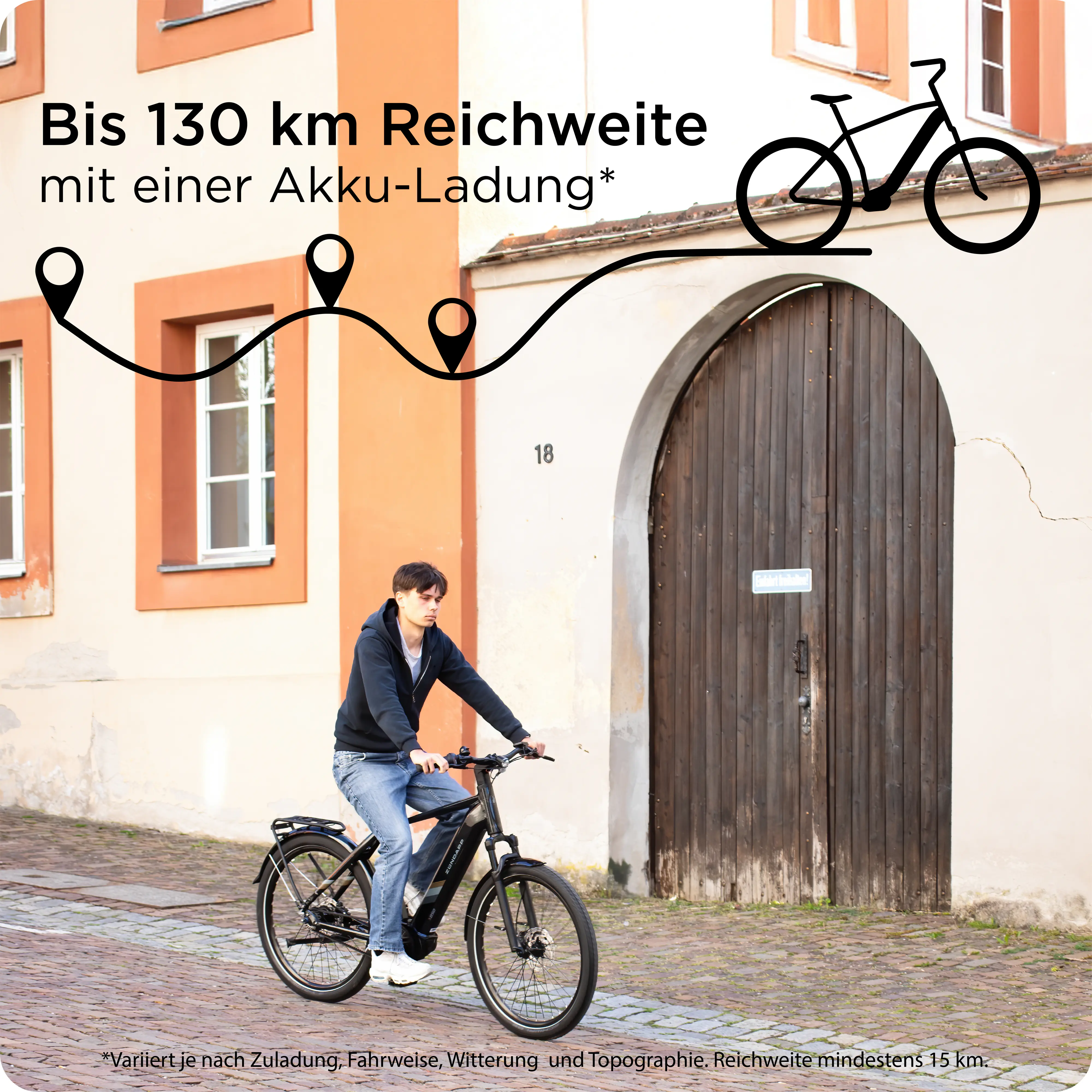 Zündapp E-Bike Trekking X850 Diamantrahmen 27,5 Zoll 7-Gang 550 Wh weiß