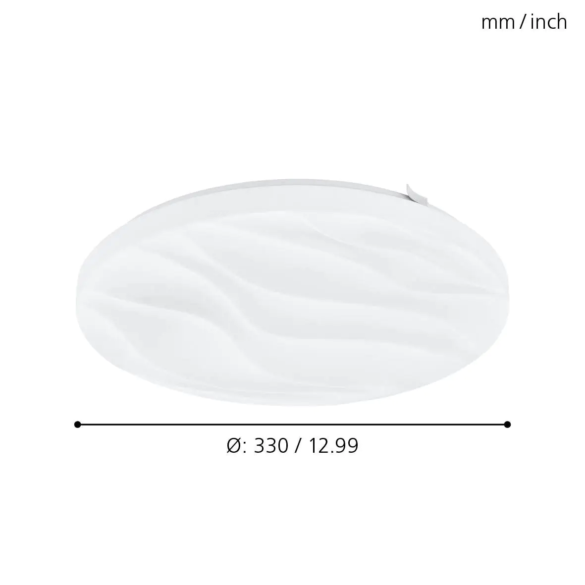 Eglo LED Deckenleuchte Benariba weiß Ø 33 cm