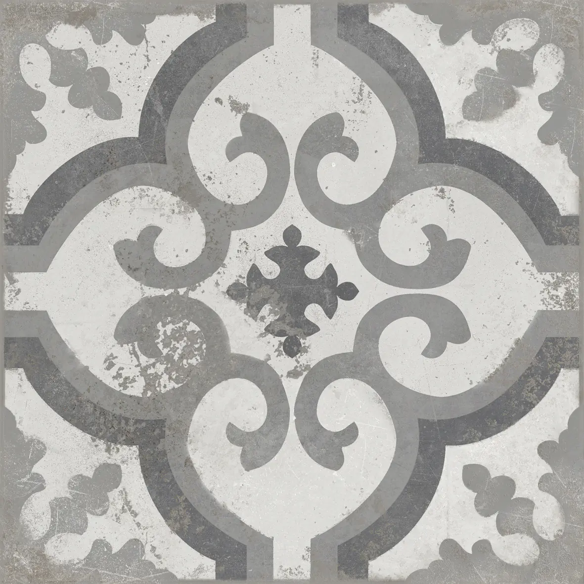 Bodenfliese Feinsteinzeug Zeta 20 x 20 cm grau
