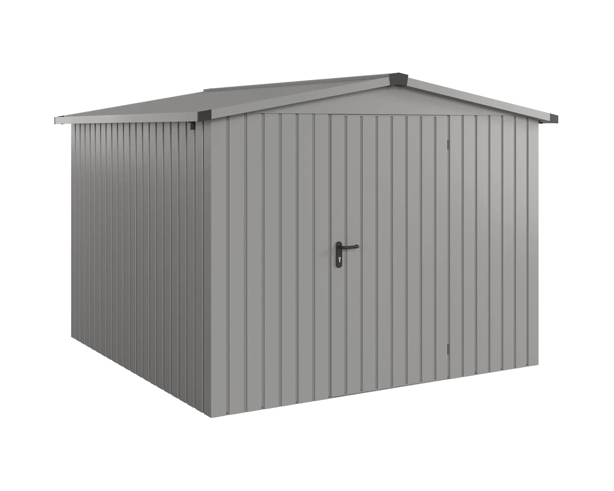 EcoStar Metallgerätehaus Euroline ESD10 graualuminium 262 x 262 cm 1-flg.