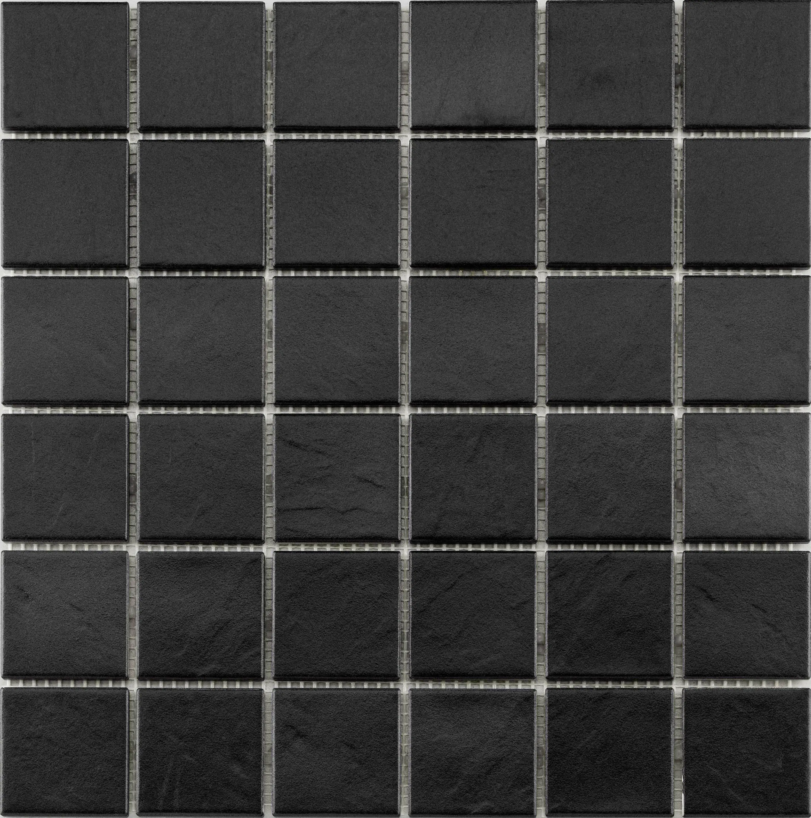 KNG Mosaikfliese rutschhemmend 29,7 x 29,7 cm schwarz