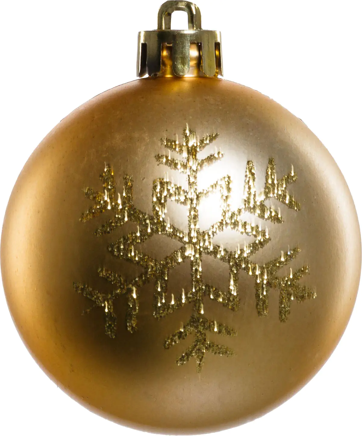 TrendLine Weihnachtskugeln bruchfest, langlebig Ø 6 cm gold mattiert 6 Stück