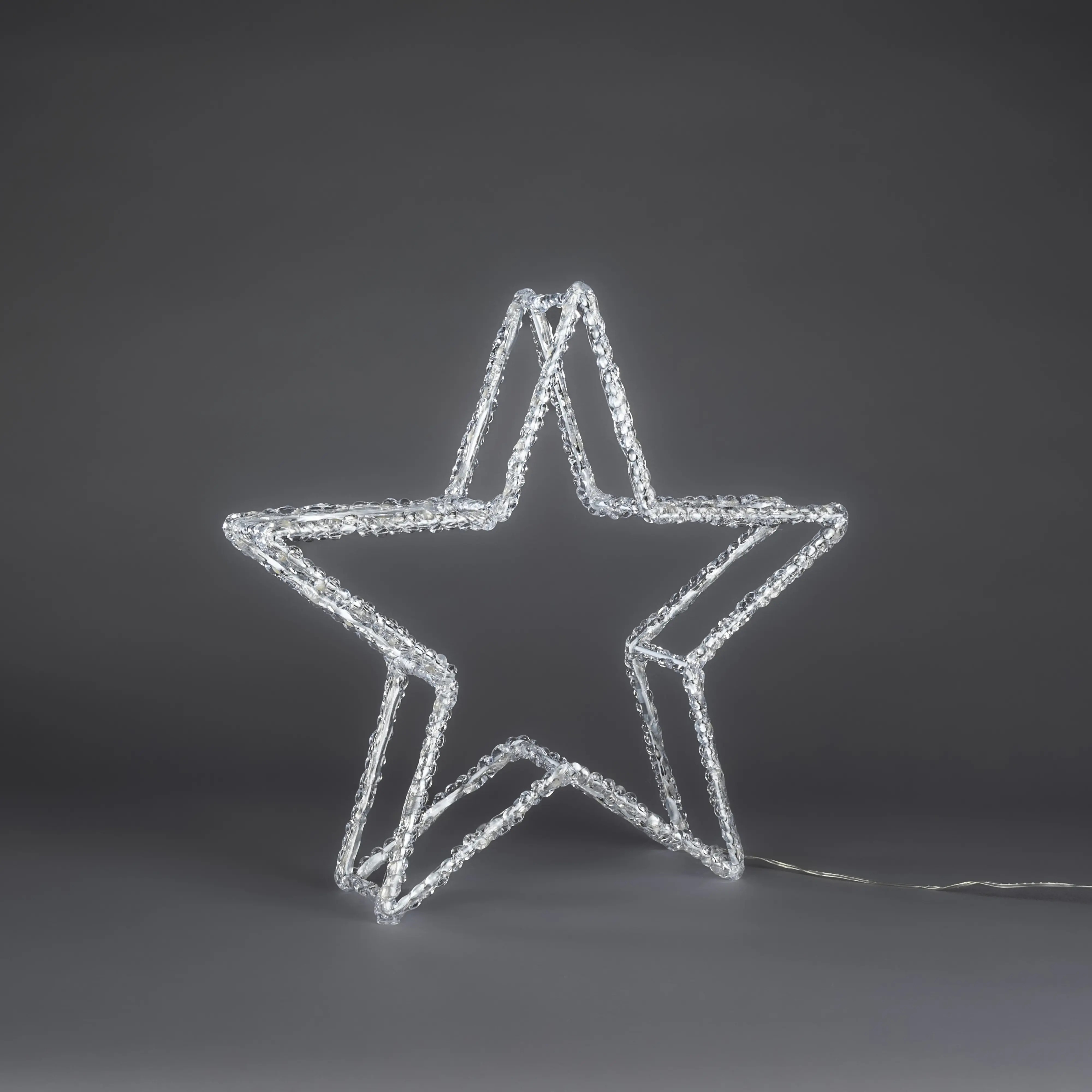 Konstsmide LED Weihnachtsdeko doppelte Weihnachtssterne 102 Dioden 40 cm warmweiß