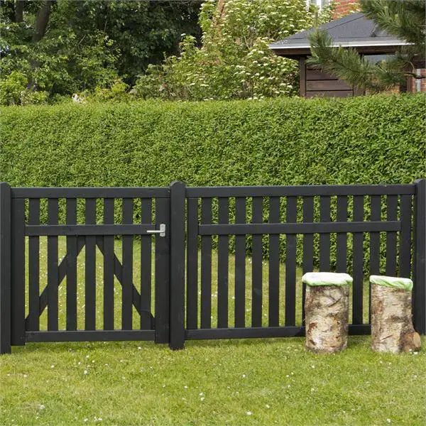 Plus Zaun Country 150 x 96 cm schwarz
