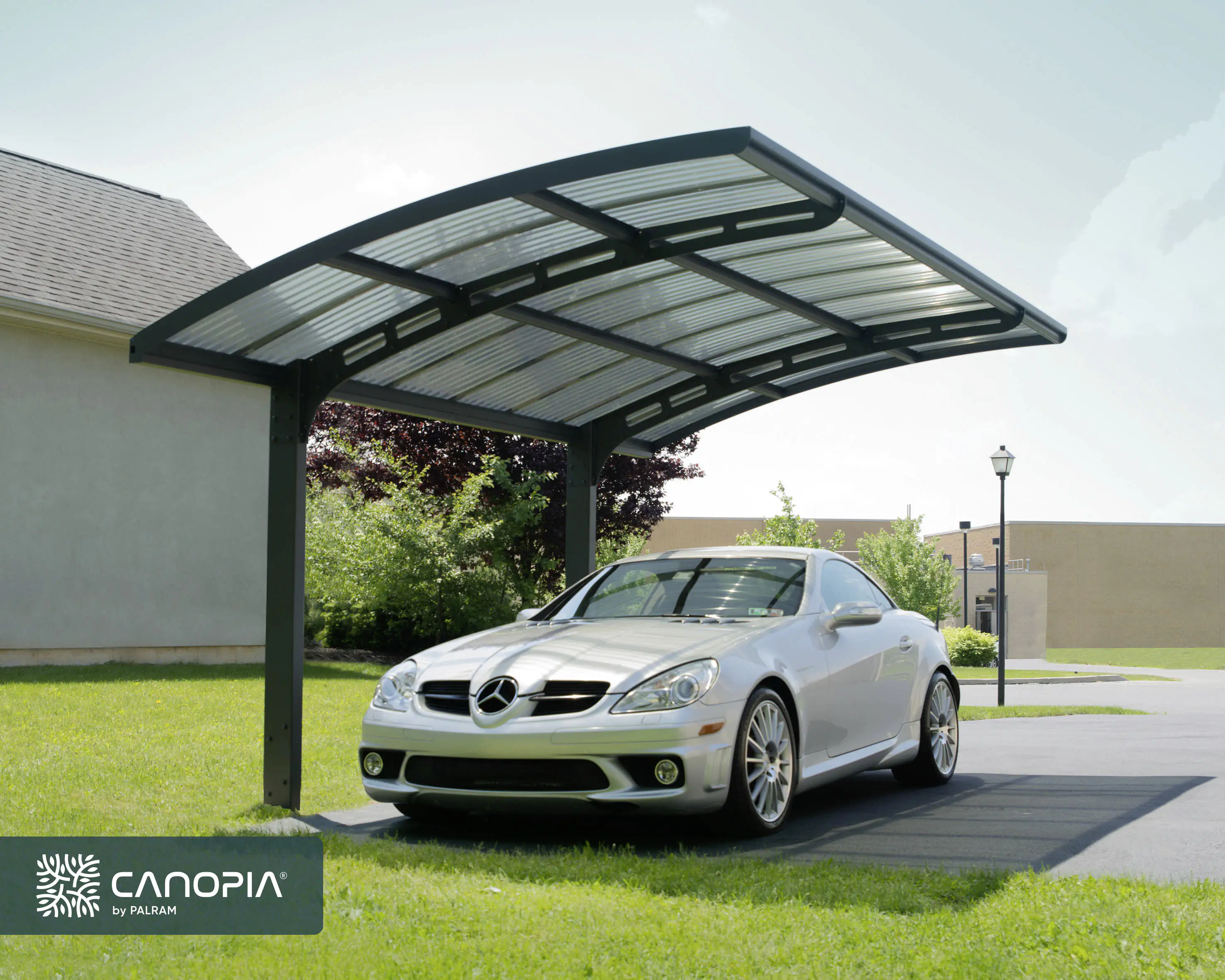 Canopia Carport Arizona Wave  495 x 578 cm anthrazit