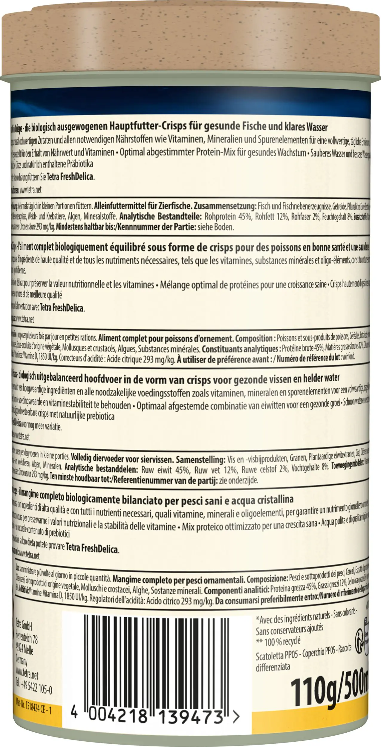 Tetra Min Pro Crisps 500 ml