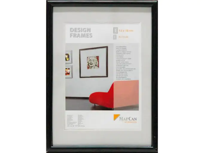 Kunststoff Bilderrahmen Design Frames schwarz, 60 x 80 cm