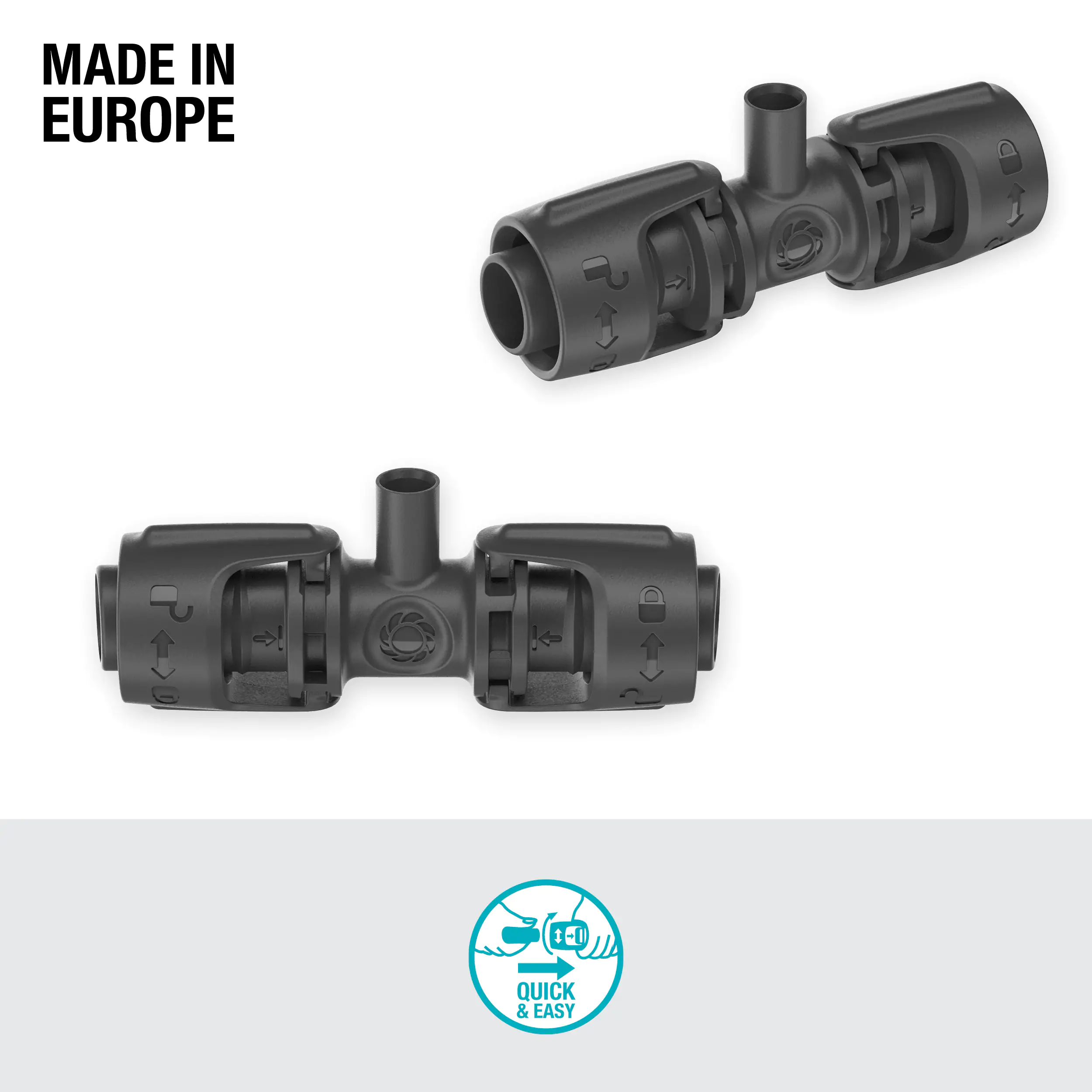 Gardena T-Stück für Sprühdüsen, 13 mm (1/2")