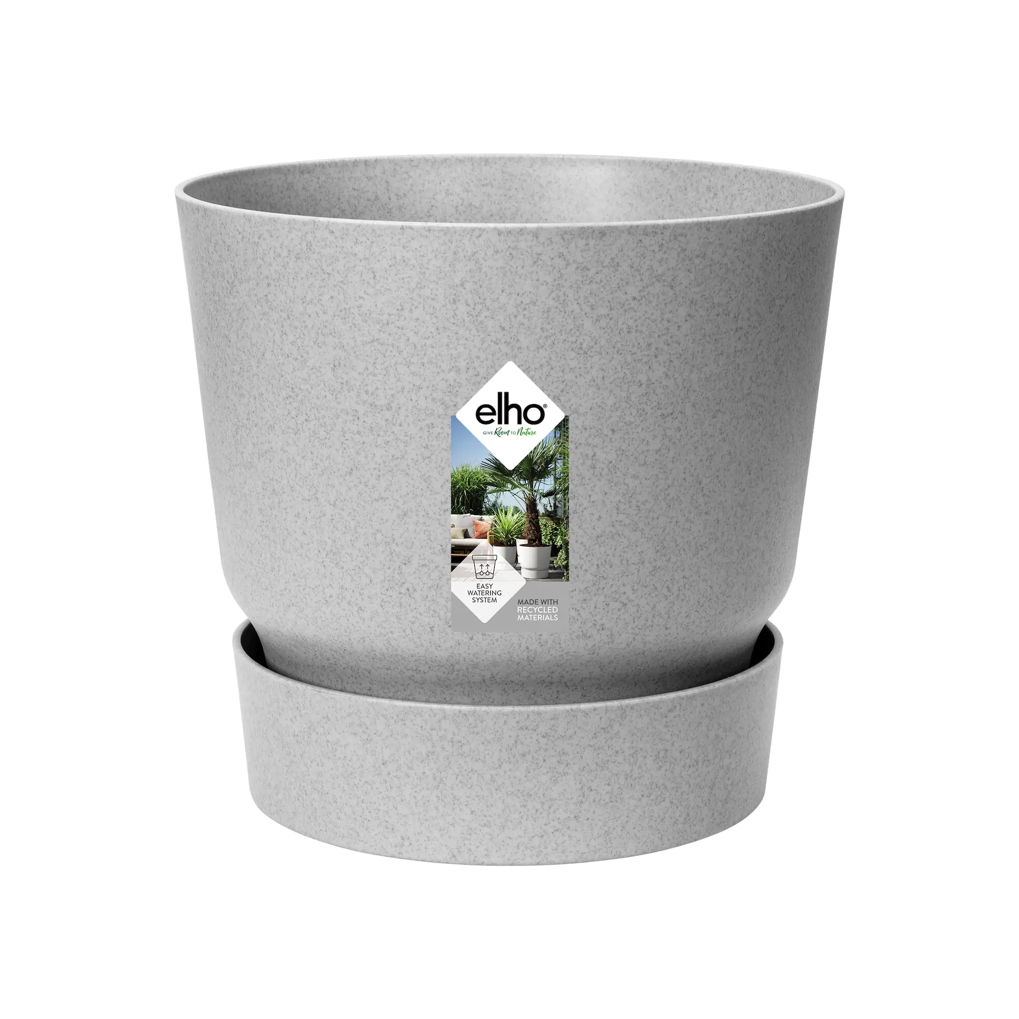 Elho Pflanztopf Greenville Ø 25 x 23 cm living beton
