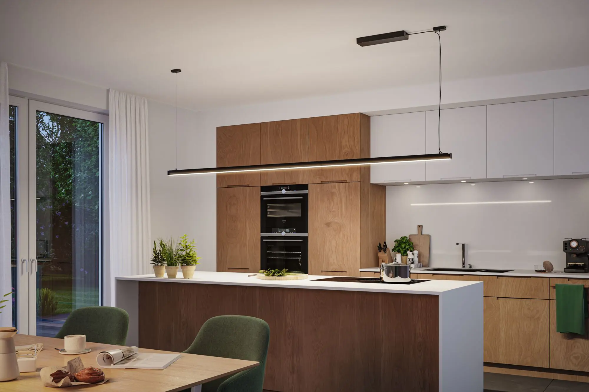 Paulmann Lichtleiste Linion 50 cm 8,5W Kunststoff schwarz