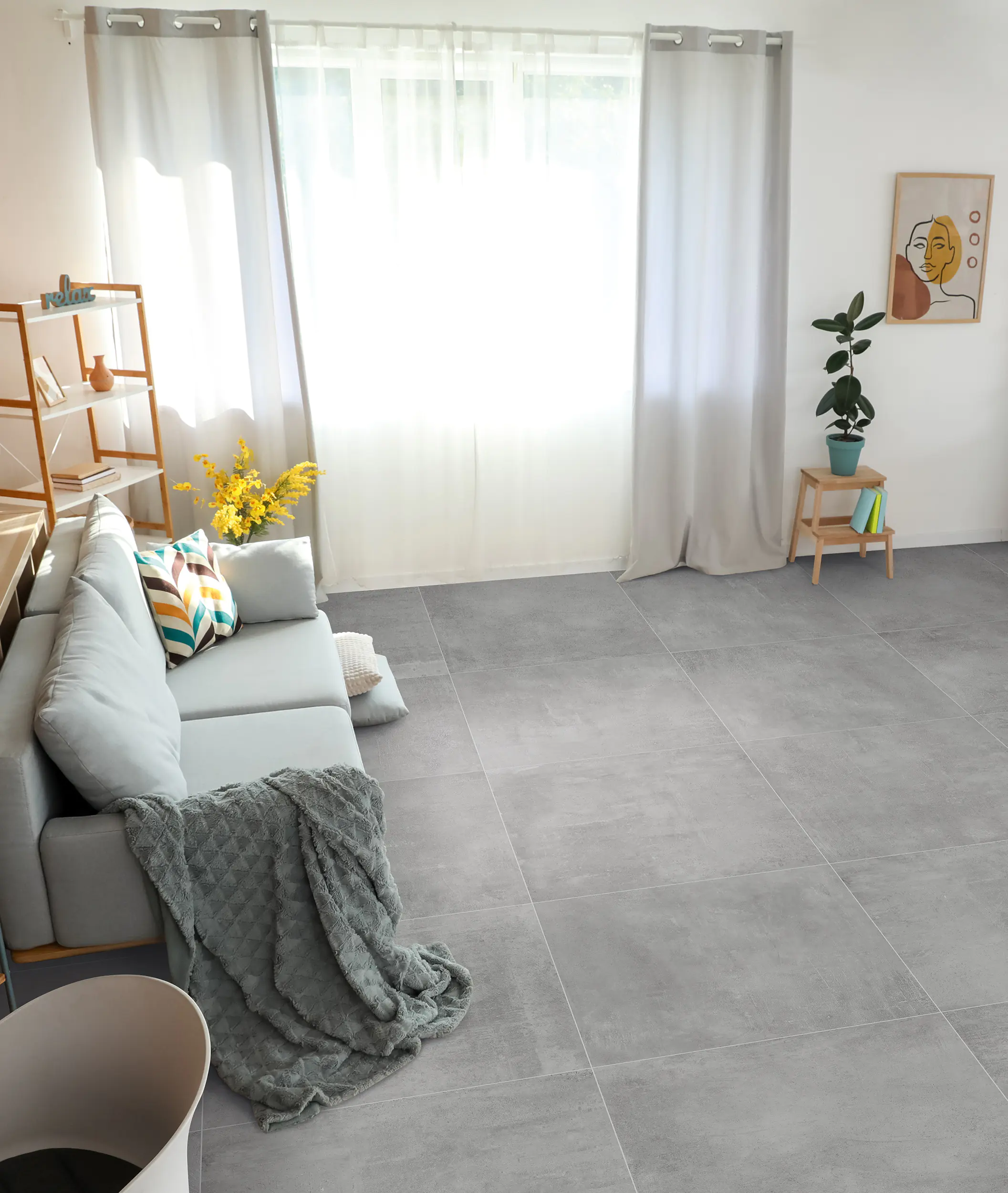 Bodenfliese Feinsteinzeug Pronto classic 60 x 60 cm grau