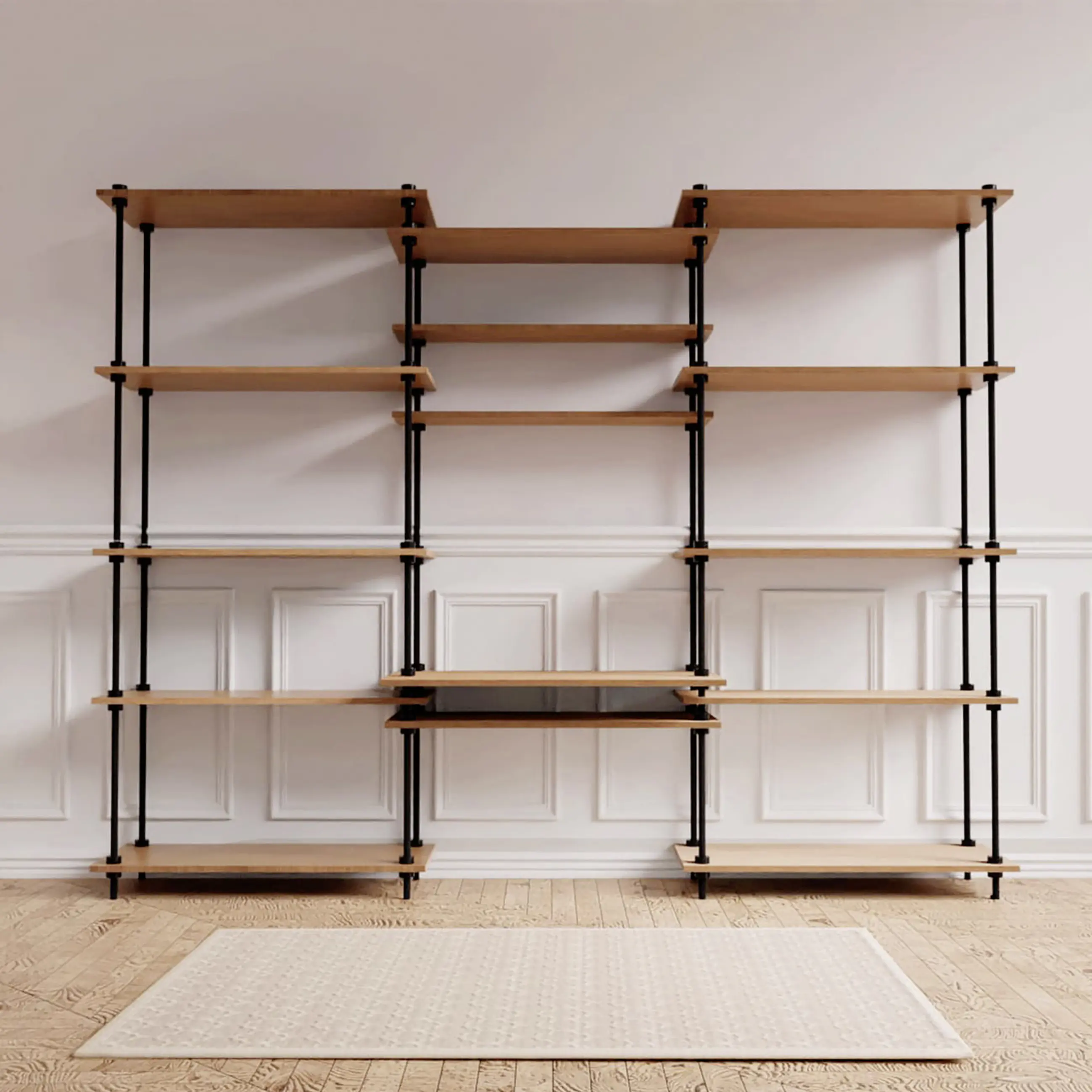 Ar Shelving Schreibtisch-Set mit Regalböden Deco Set  Nebraska 185 x 235 cm