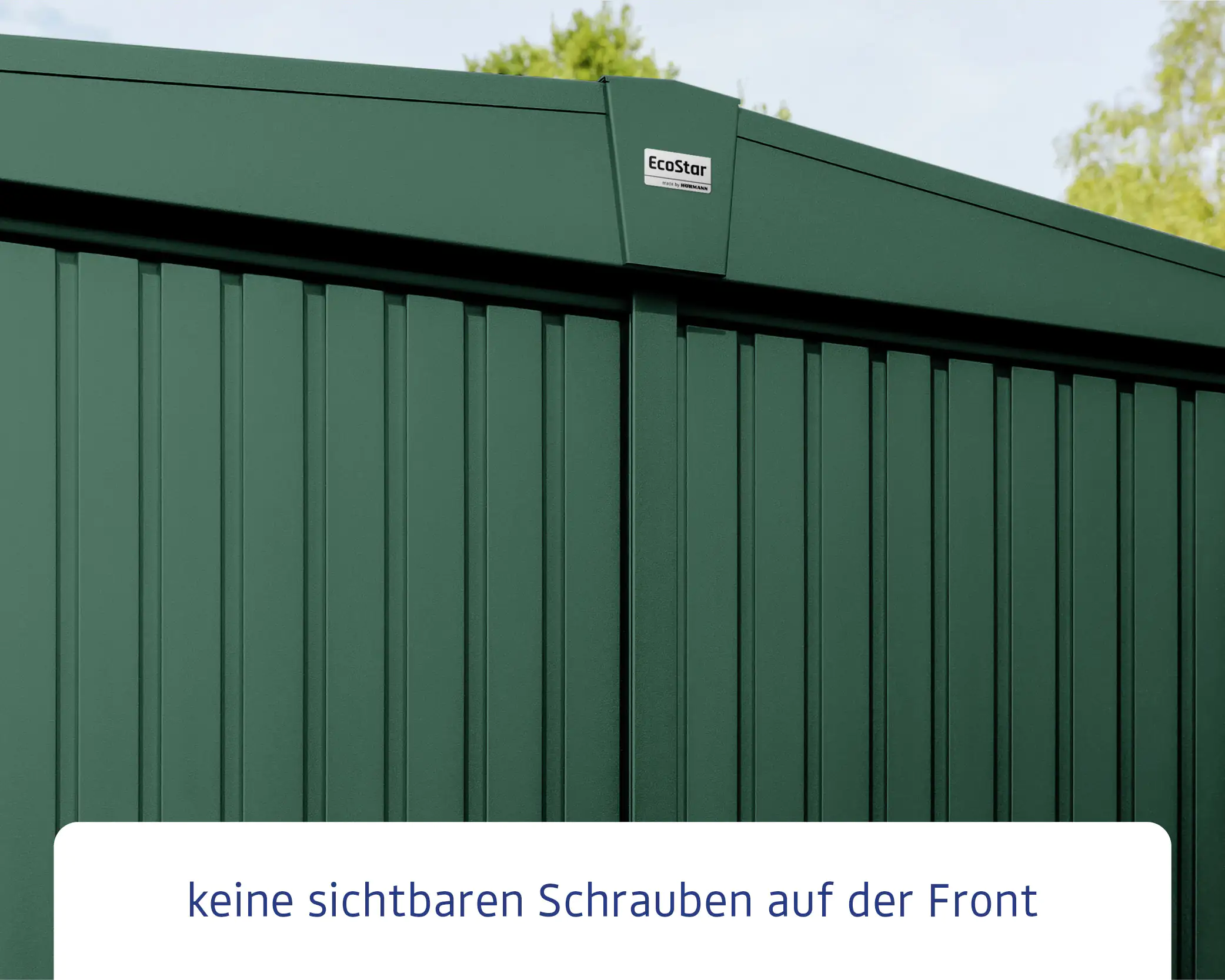 EcoStar Gerätehaus Trend-S Typ 3 323,6 x 247,7 x 219,4 cm moosgrün