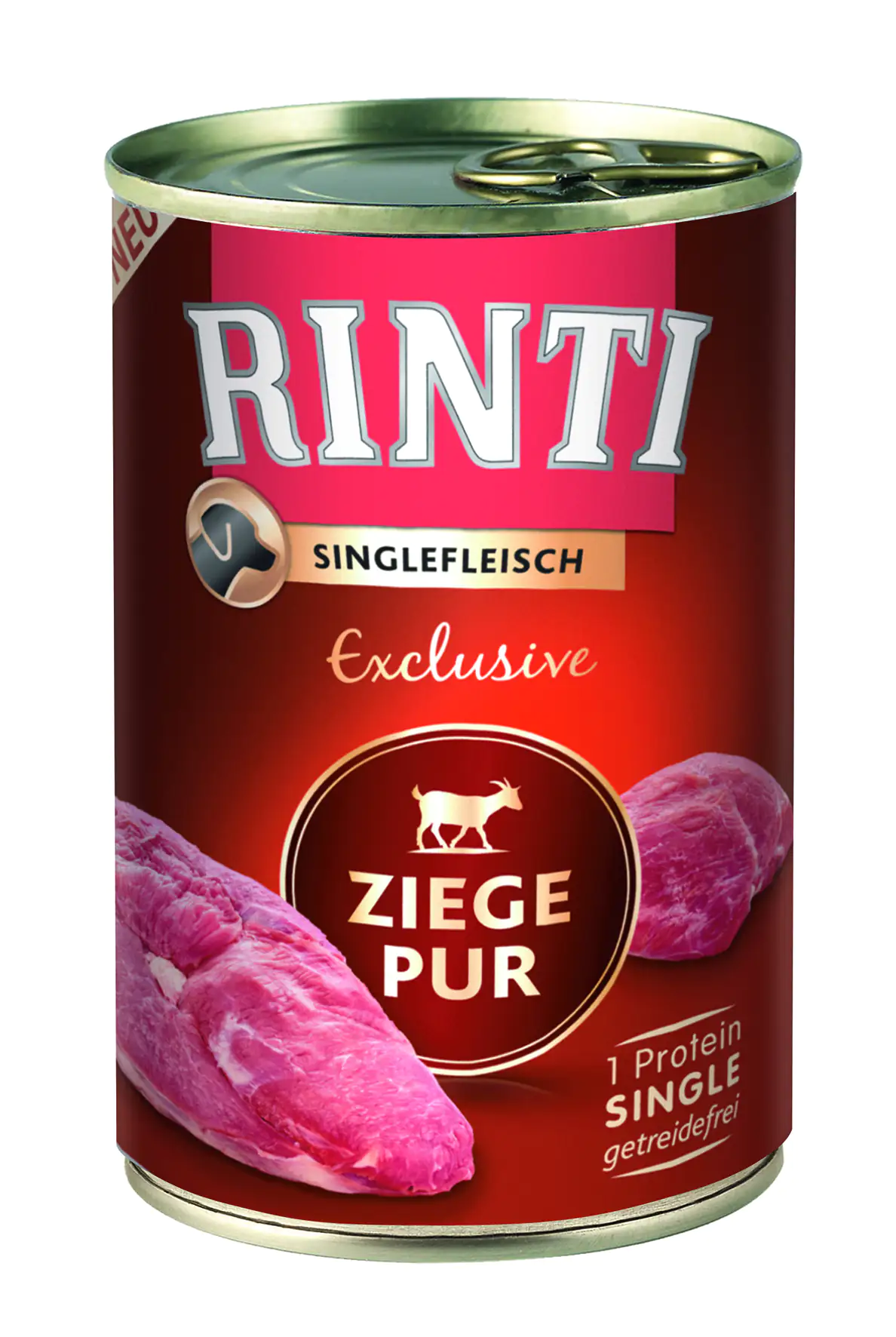 Rinti Singlefleisch Exclusive Hundenassfutter Adult getreidefrei 400 g Ziege