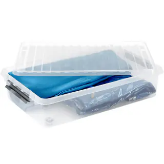 Sunware Rollerbox  Q-line 60L transparent metallfarbig 80 x 50 x 20 cm