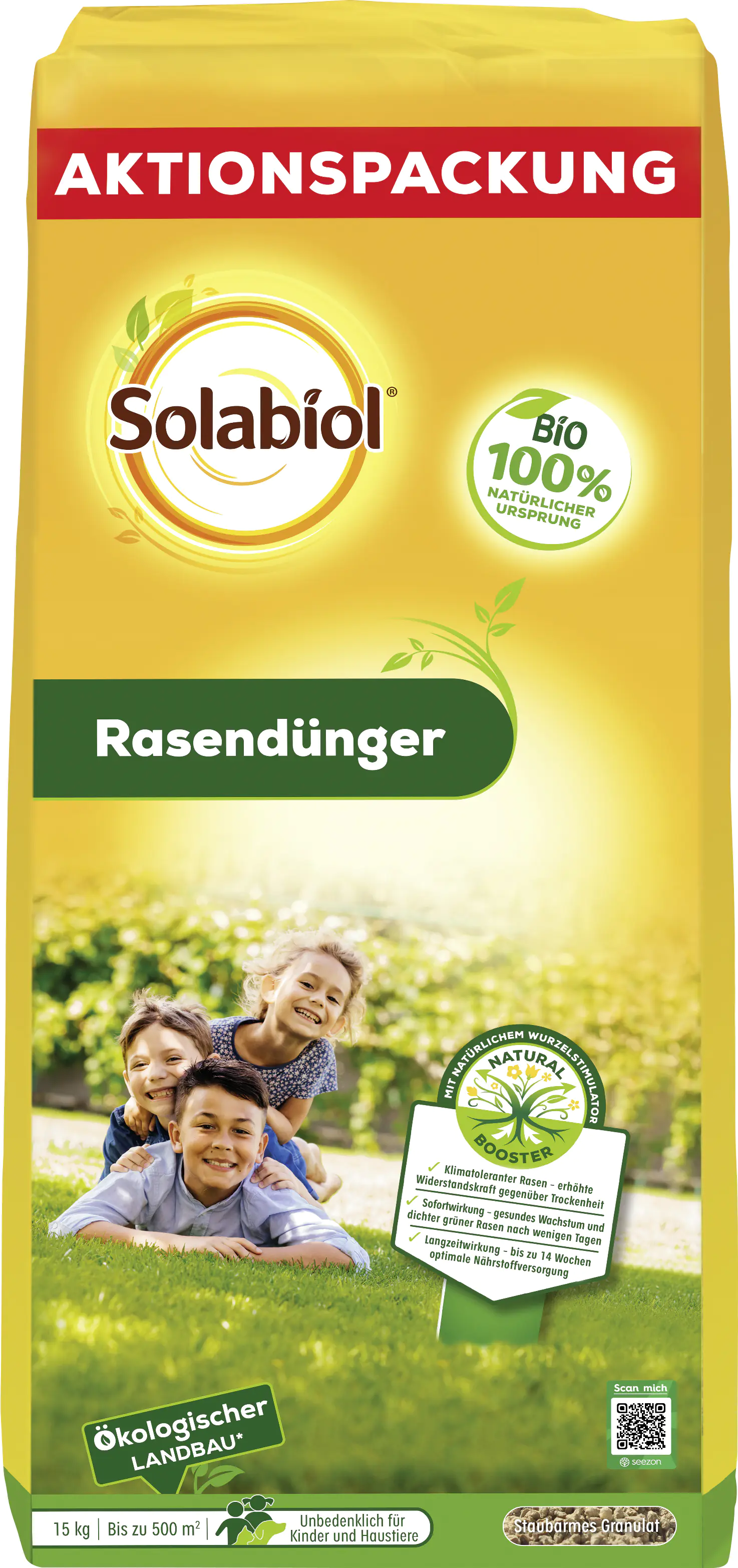 Solabiol Rasendünger Aktionspackung 15 kg