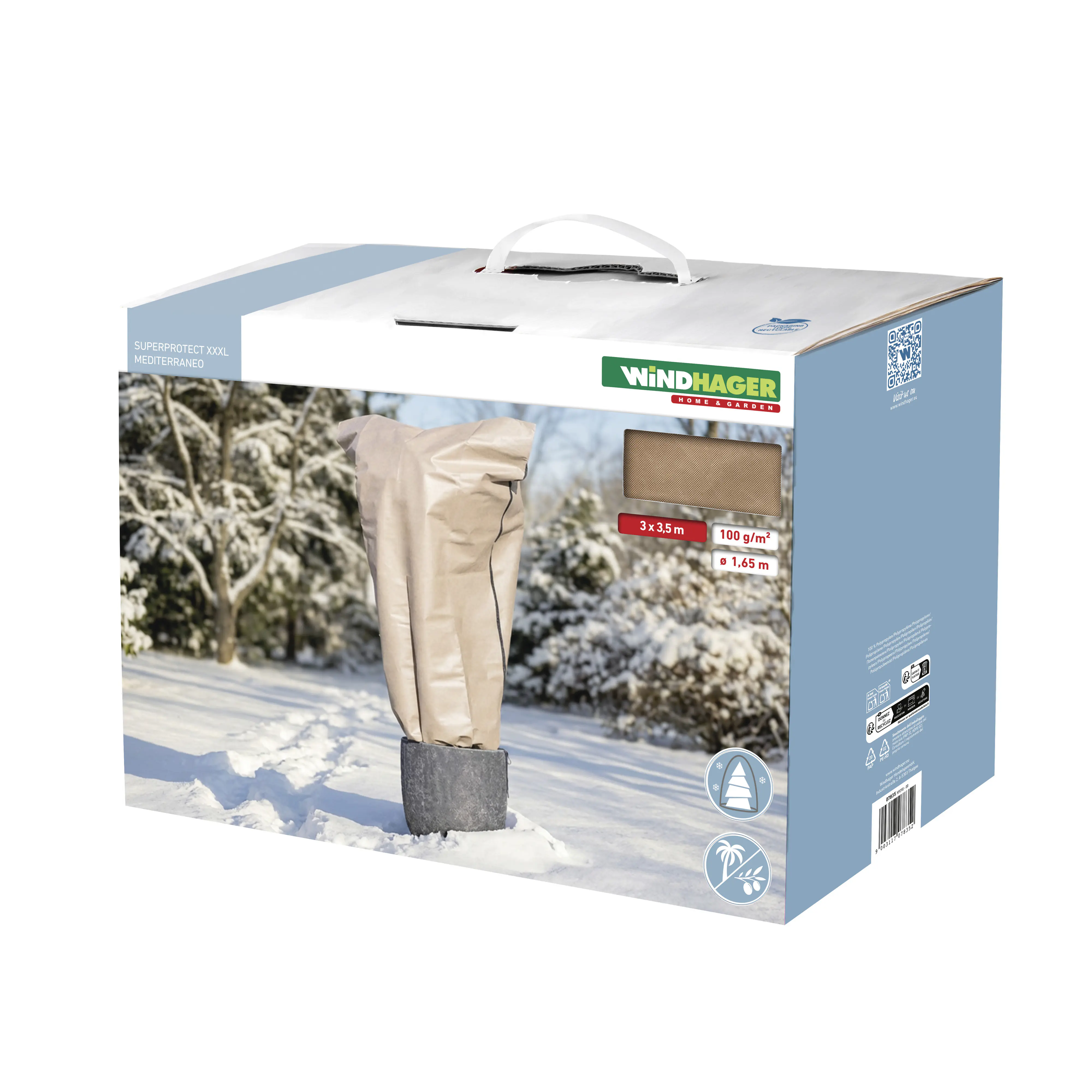 Windhager Winterschutz für Pflanzen Schutzhaube S-pro 300 x 350 cm beige