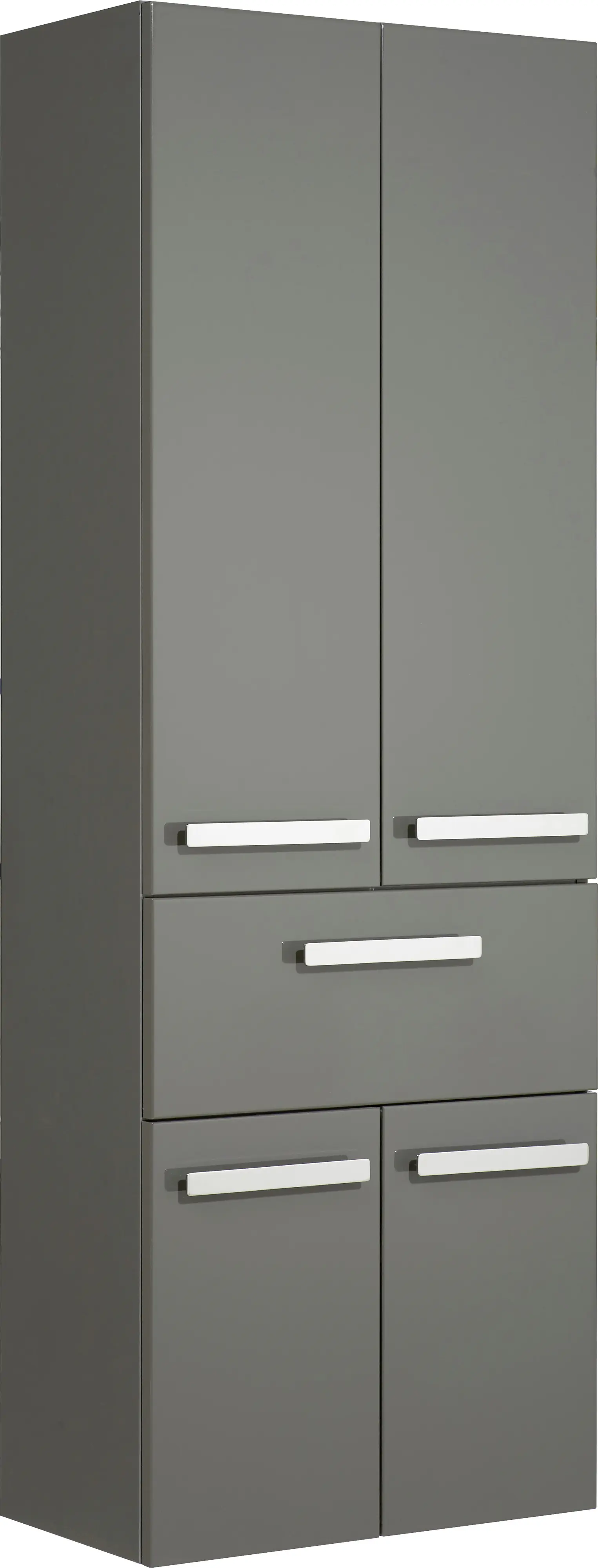 Pelipal Hochschrank Fokus 4005 Lack steingrau Hochglanz, Breite 60 cm