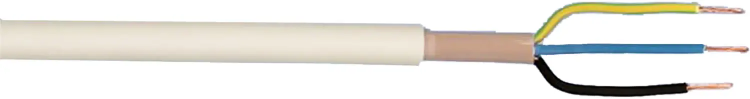 Feuchtraumleitung NYM-J 3 x 1,5 - 25 Meter, grau